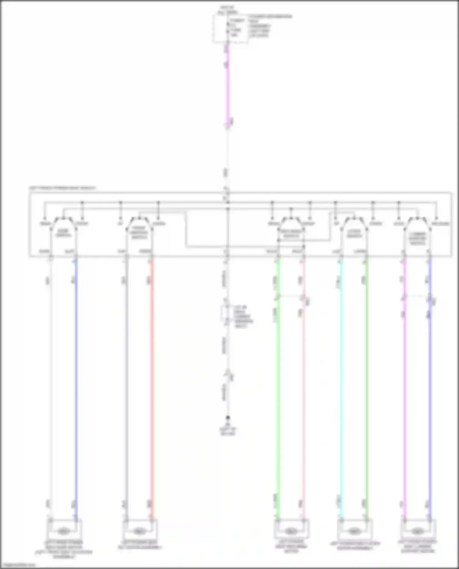NX Lexus AZ20 (2021-2024): Driver power seat circuit