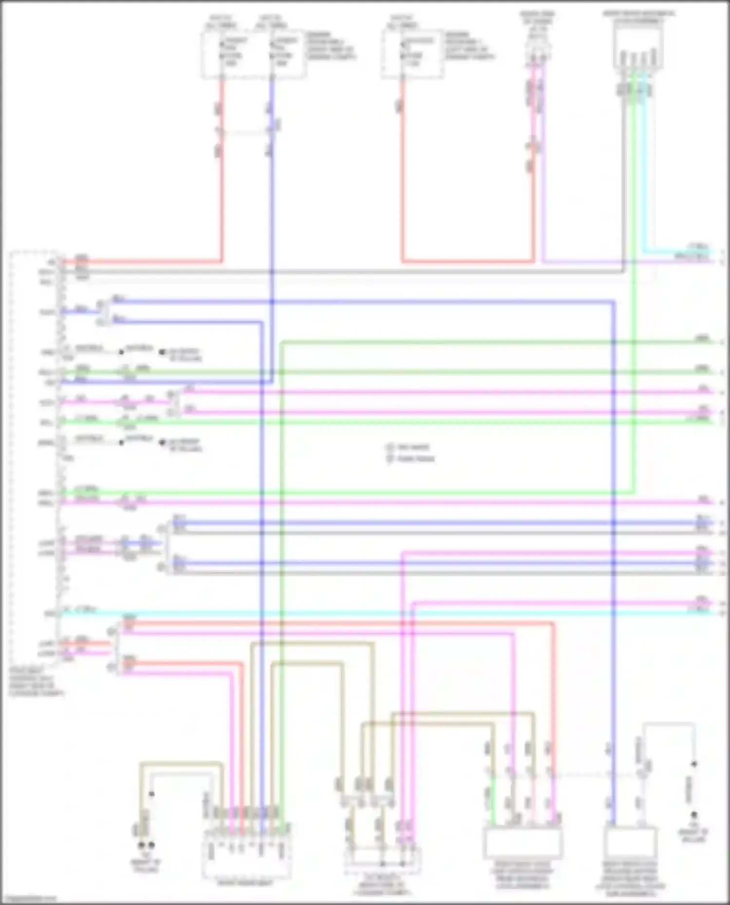 NX Lexus AZ20 (2021-2024): Rear folding seat circuit (1 of 2)