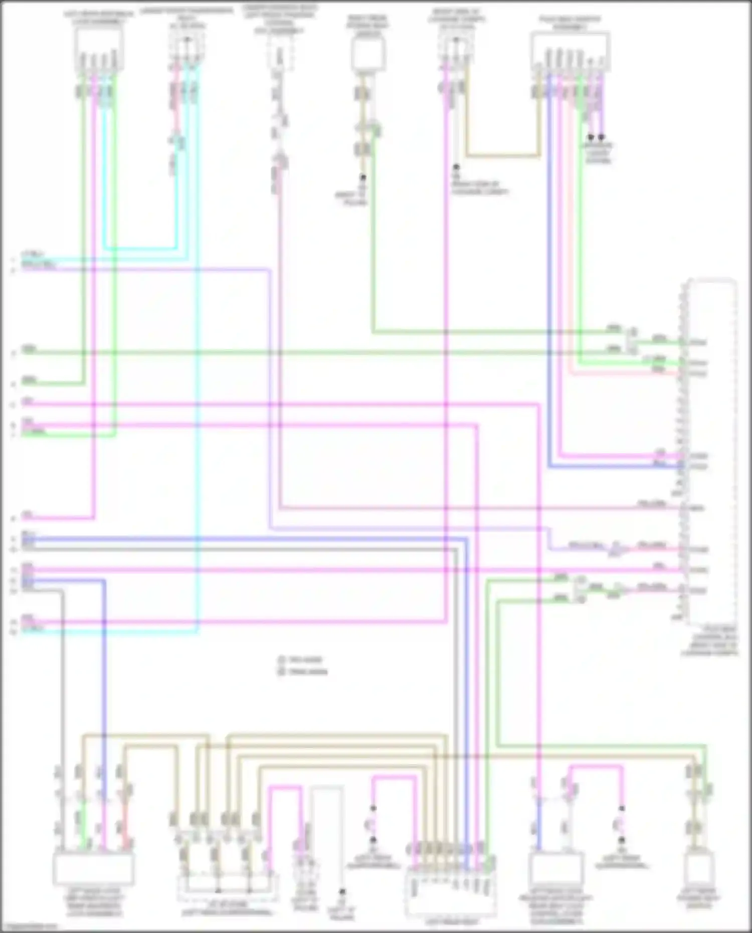 NX Lexus AZ20 (2021-2024): Rear folding seat circuit (2 of 2)