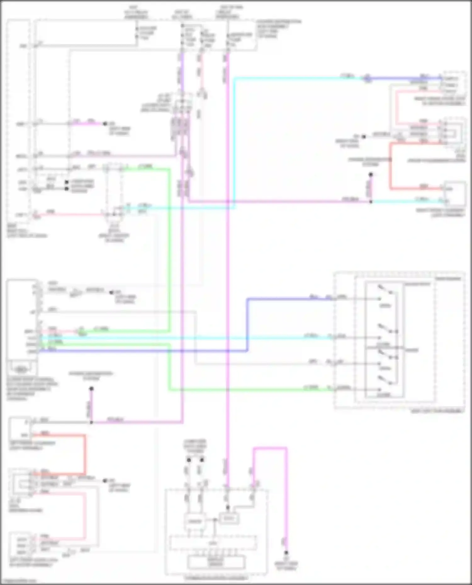 NX Lexus AZ20 (2021-2024): Power top/sunroof circuit