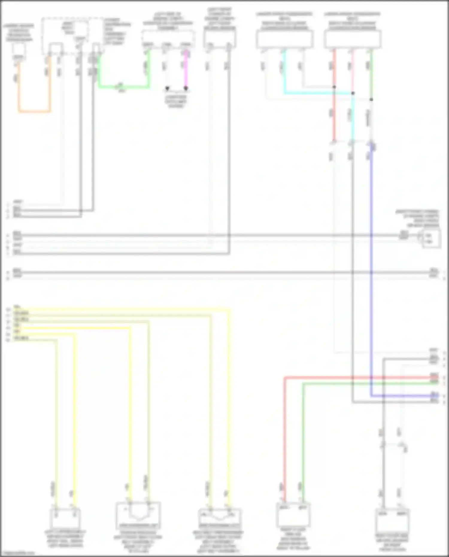 NX Lexus AZ20 (2021-2024): Supplemental restraints circuit (2 of 3)