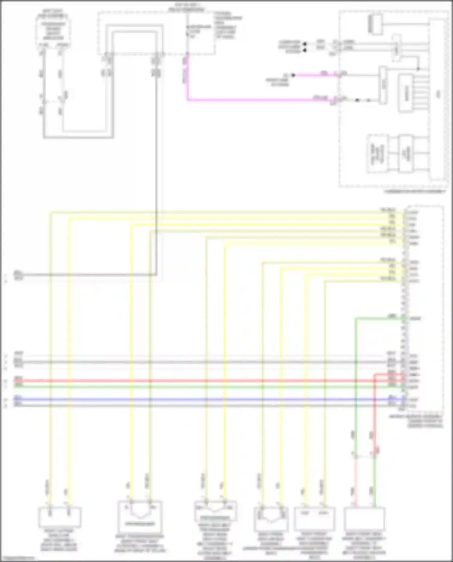 NX Lexus AZ20 (2021-2024): Supplemental restraints circuit (3 of 3)