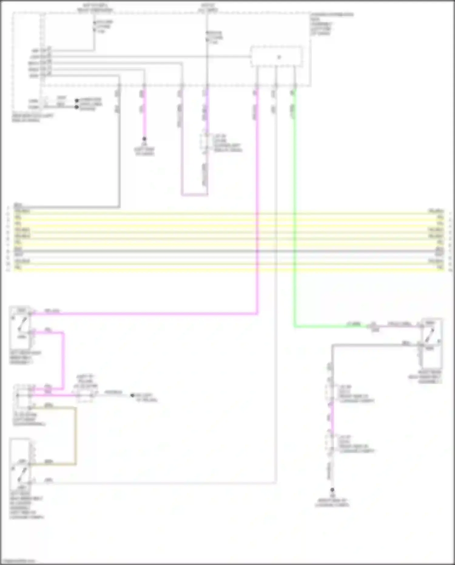 NX Lexus AZ20 (2021-2024): Supplemental restraints circuit (3 of 4)