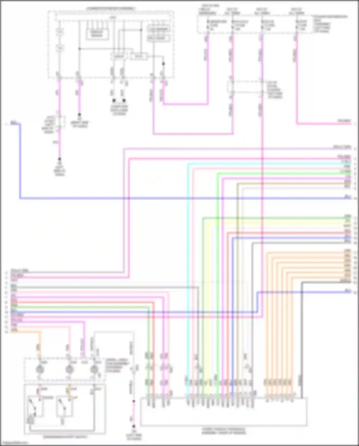 NX Lexus AZ20 (2021-2024): Transmission circuit (2 of 4)