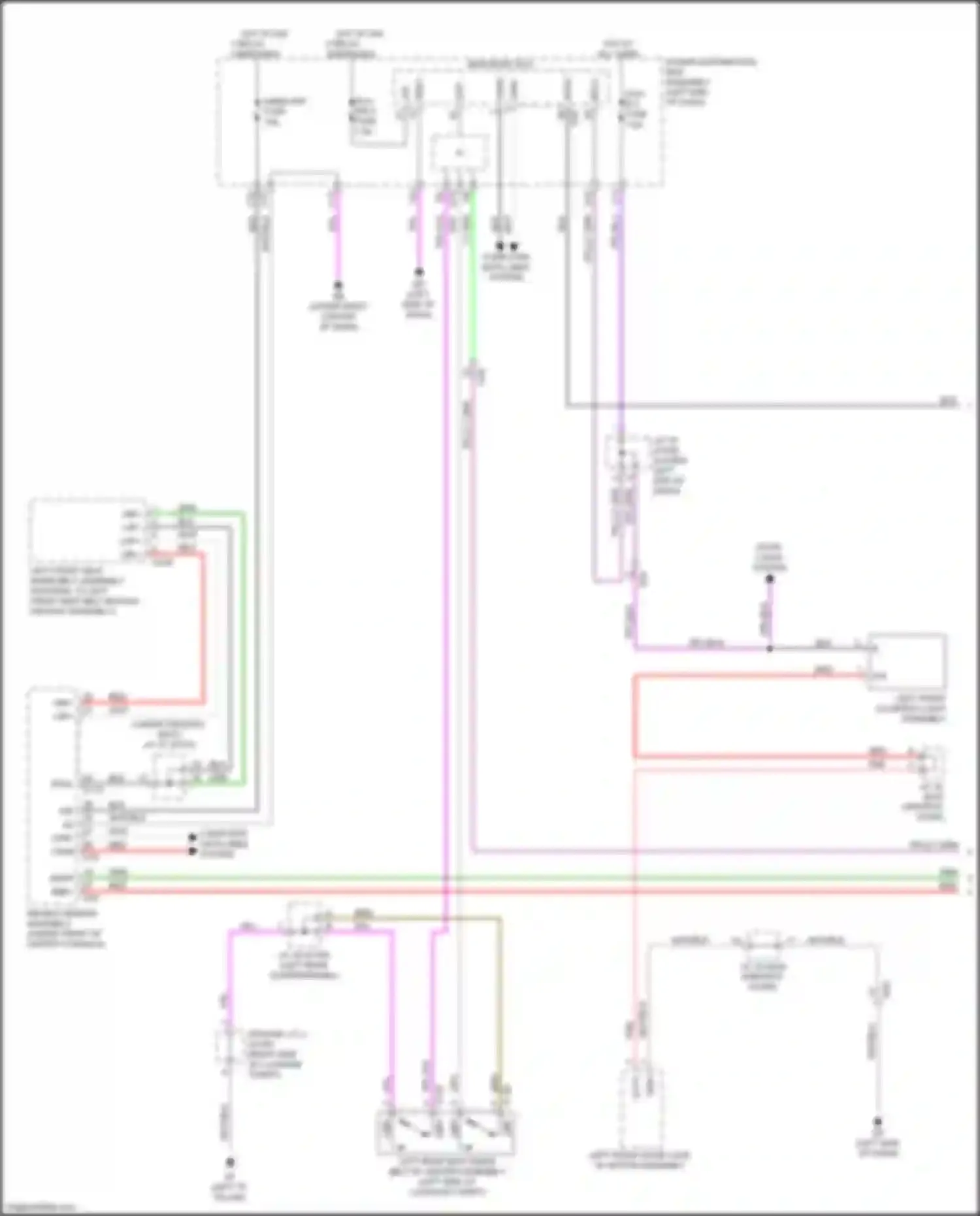 NX Lexus AZ20 (2021-2024): Seat belt warning circuit (1 of 2)