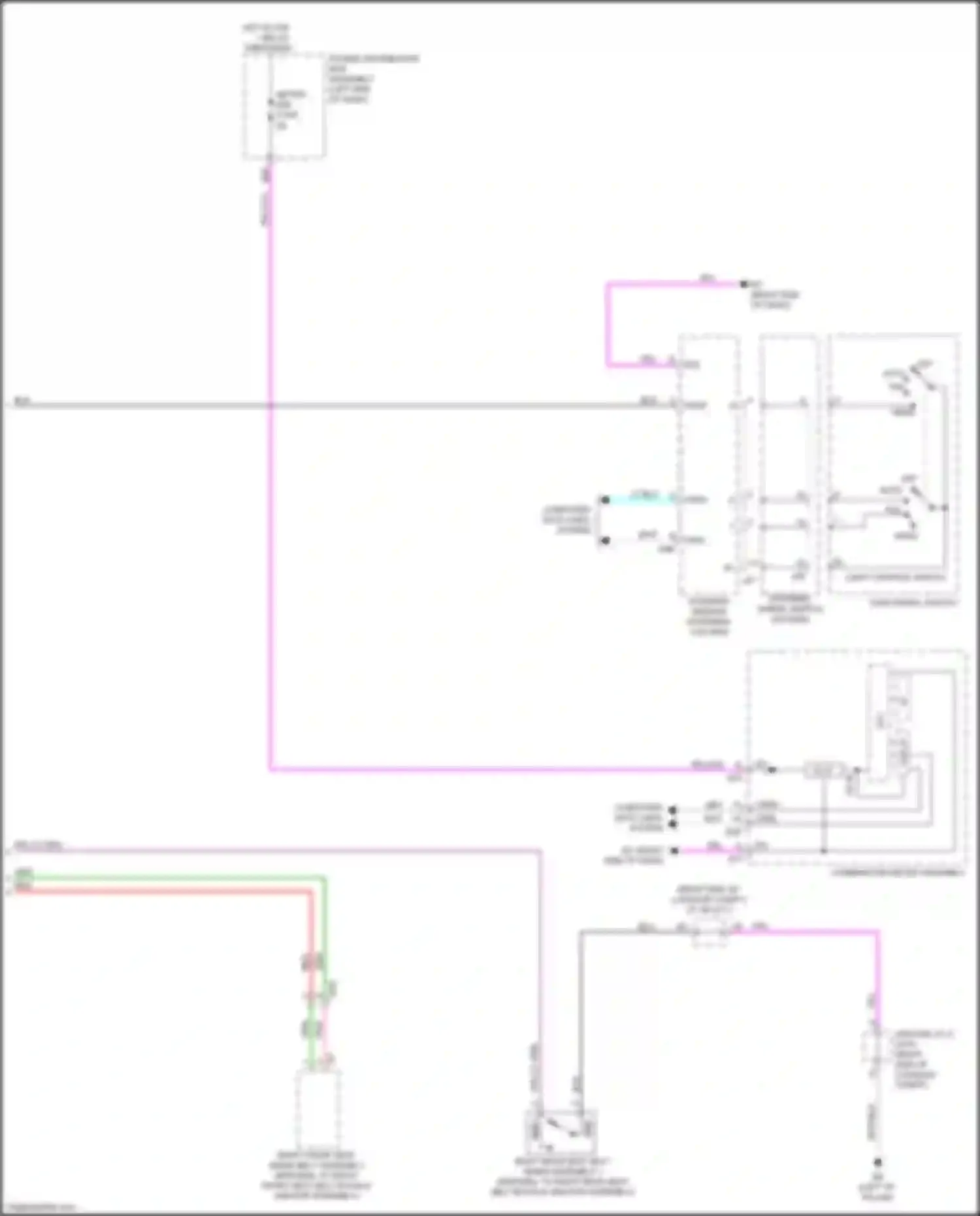 NX Lexus AZ20 (2021-2024): Seat belt warning circuit (2 of 2)