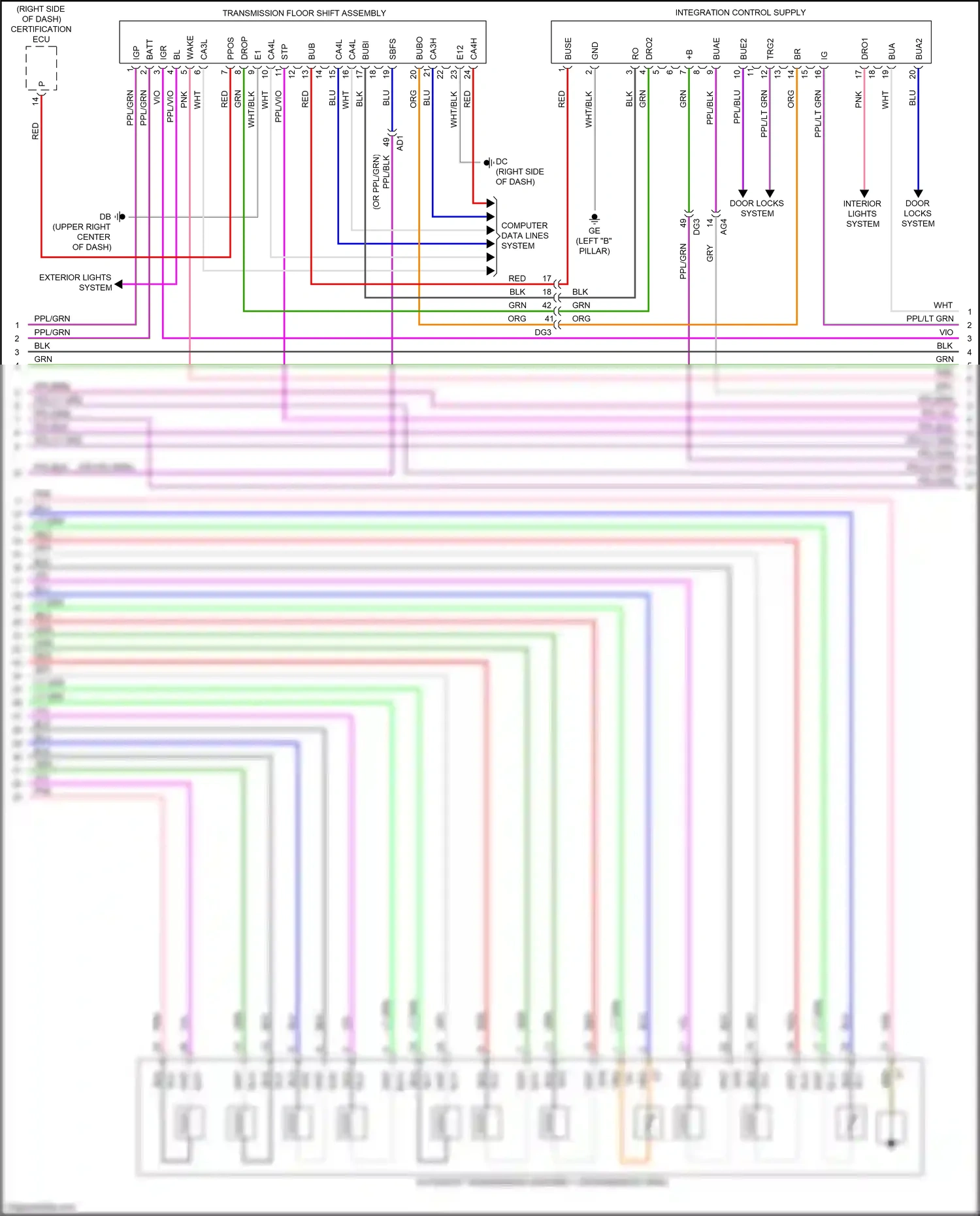 Wiring diagram bu+b for Lexus NX AZ20 (2021-2024) (2 of 5)