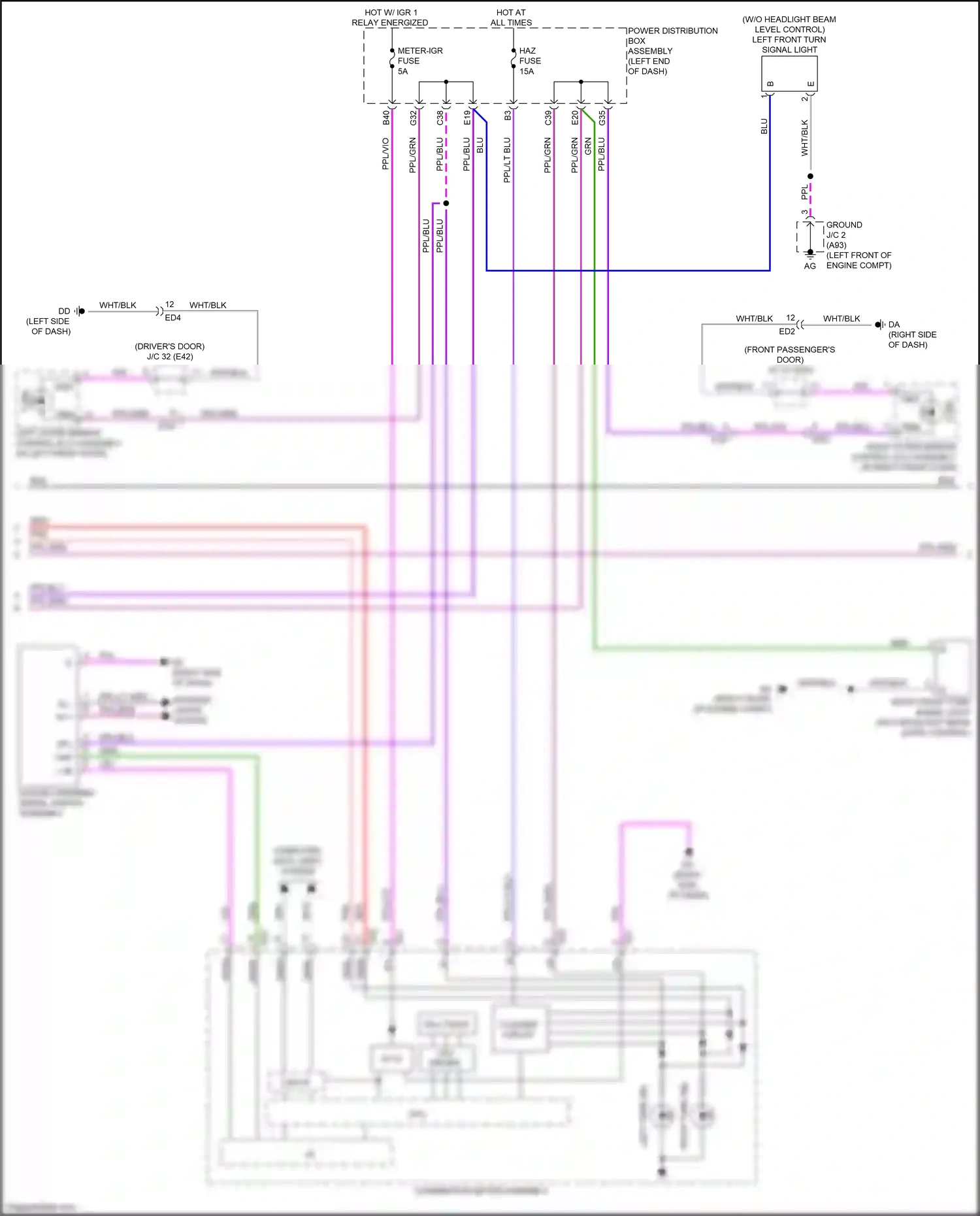 Wiring diagram combination meter assembly for Lexus NX AZ20 (2021-2024) (15 of 55)