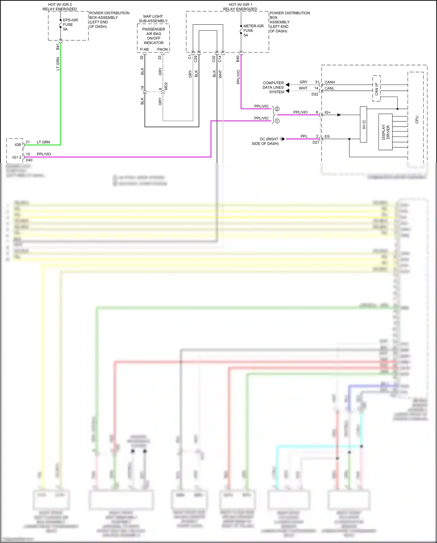 Wiring diagram combination meter assembly for Lexus NX AZ20 (2021-2024) (9 of 55)