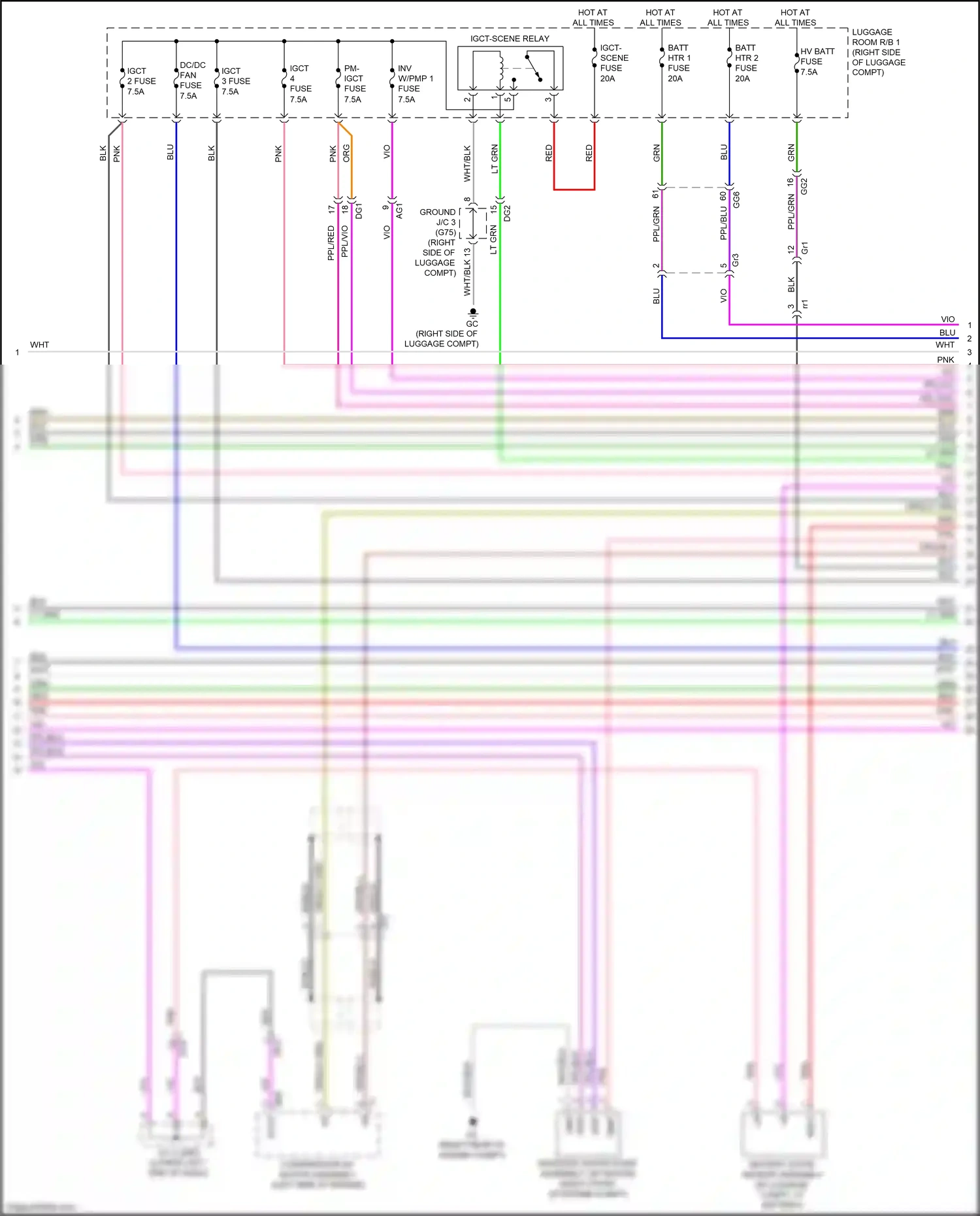 Wiring diagram compressor w/ motor assembly for Lexus NX AZ20 (2021-2024) (3 of 3)