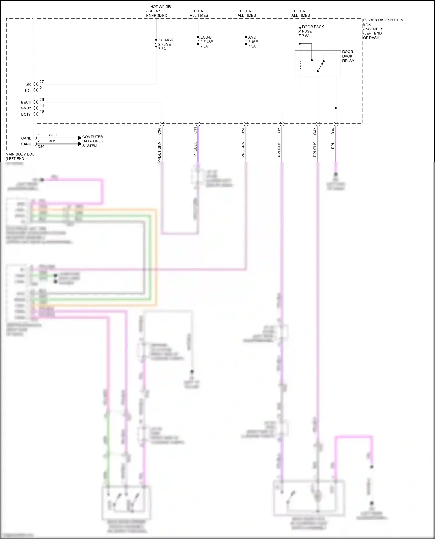 Wiring diagram computer data lines system for Lexus NX AZ20 (2021-2024) (31 of 139)