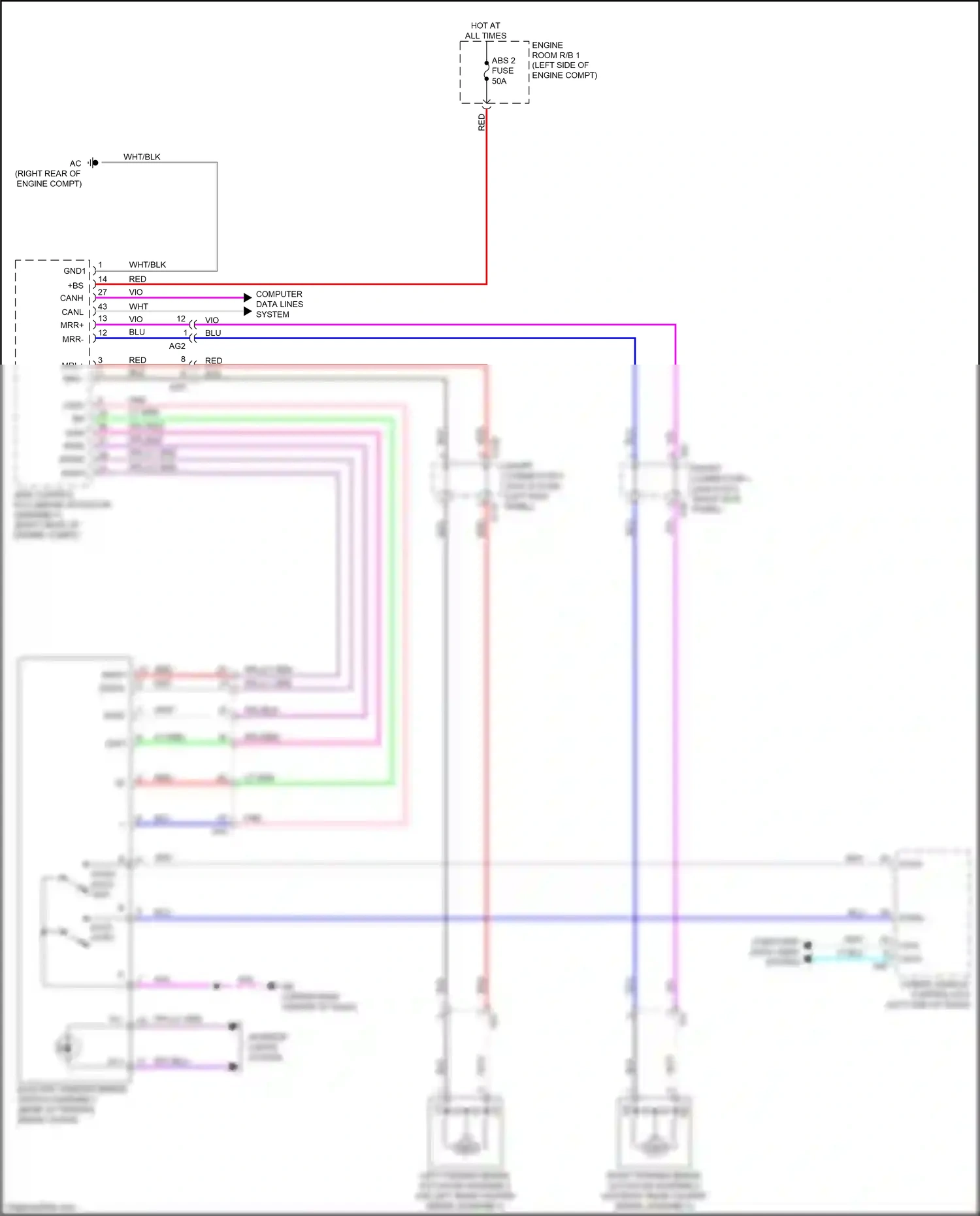 Wiring diagram computer data lines system for Lexus NX AZ20 (2021-2024) (55 of 139)