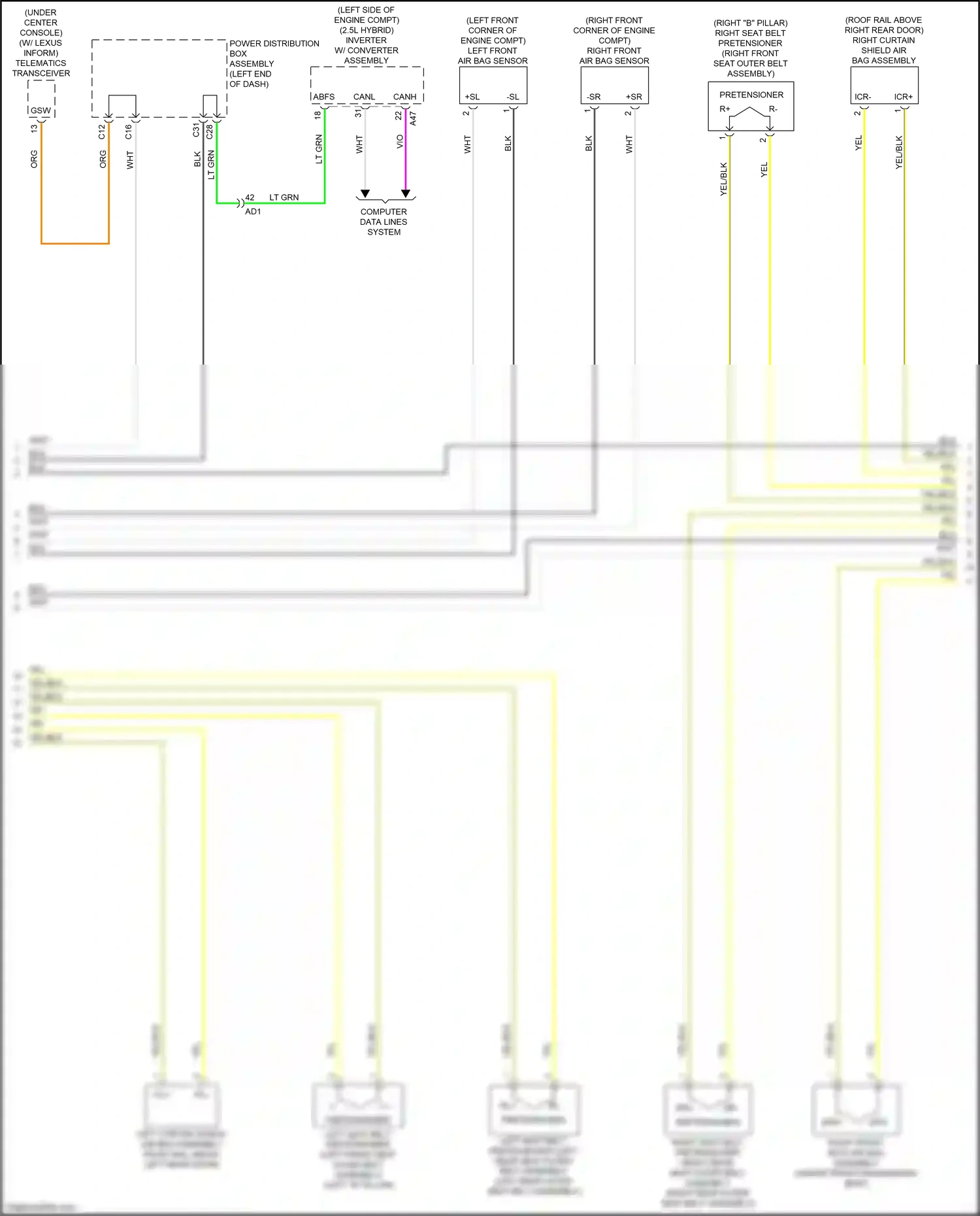 Wiring diagram computer data lines system for Lexus NX AZ20 (2021-2024) (30 of 139)