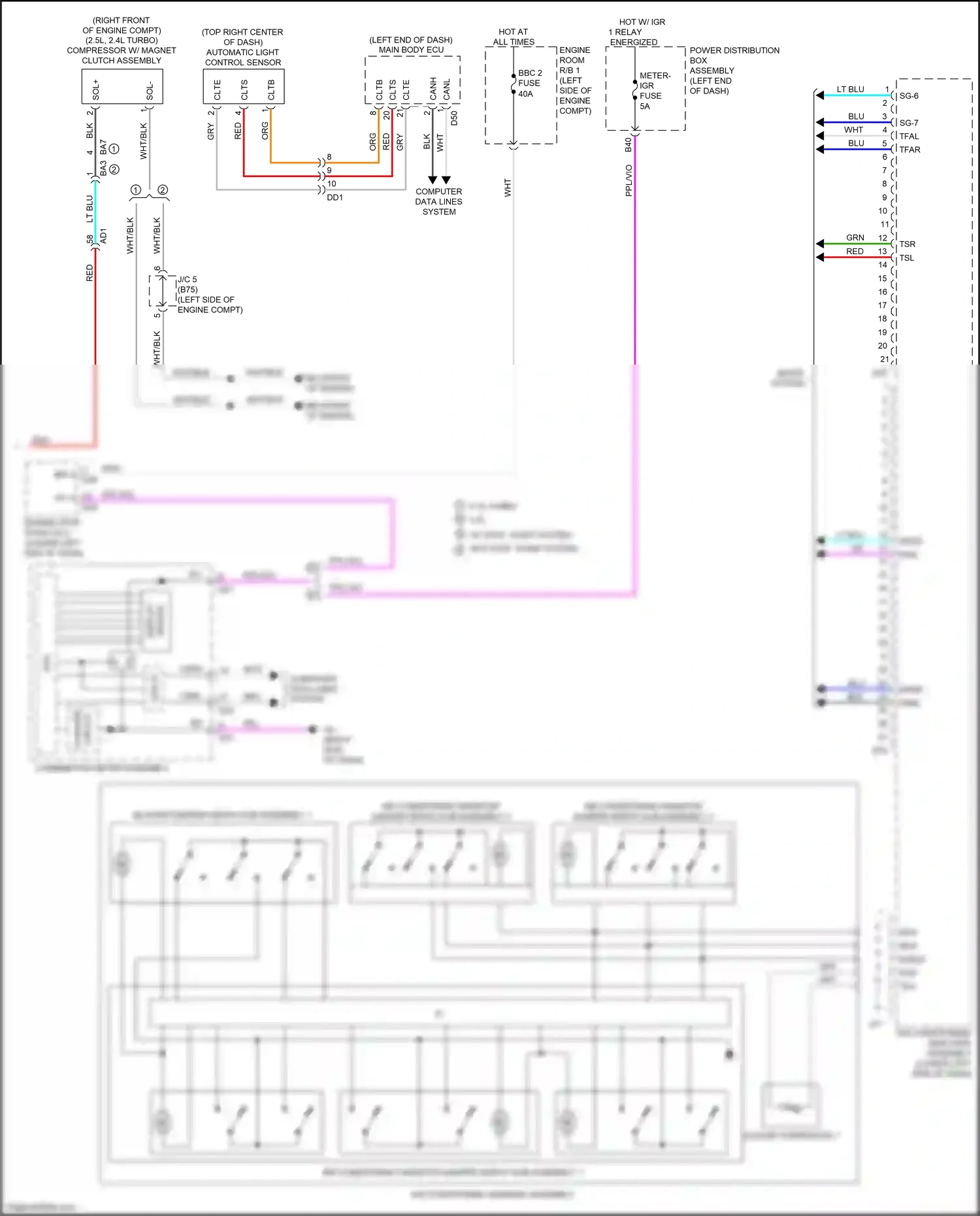 Wiring diagram computer data lines system for Lexus NX AZ20 (2021-2024) (73 of 139)