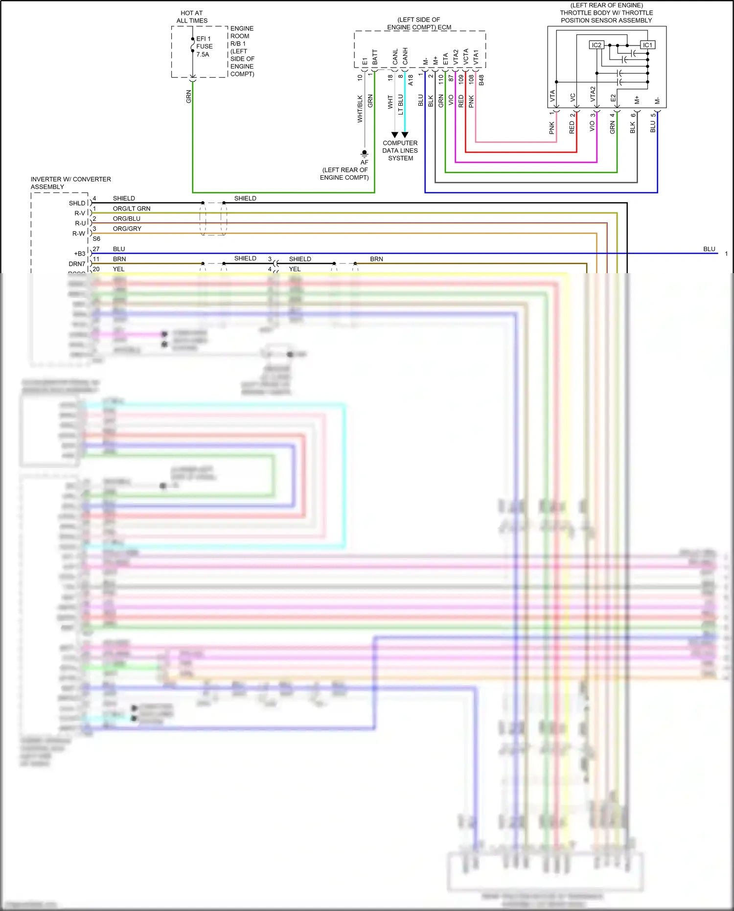 Wiring diagram computer data lines system for Lexus NX AZ20 (2021-2024) (134 of 139)