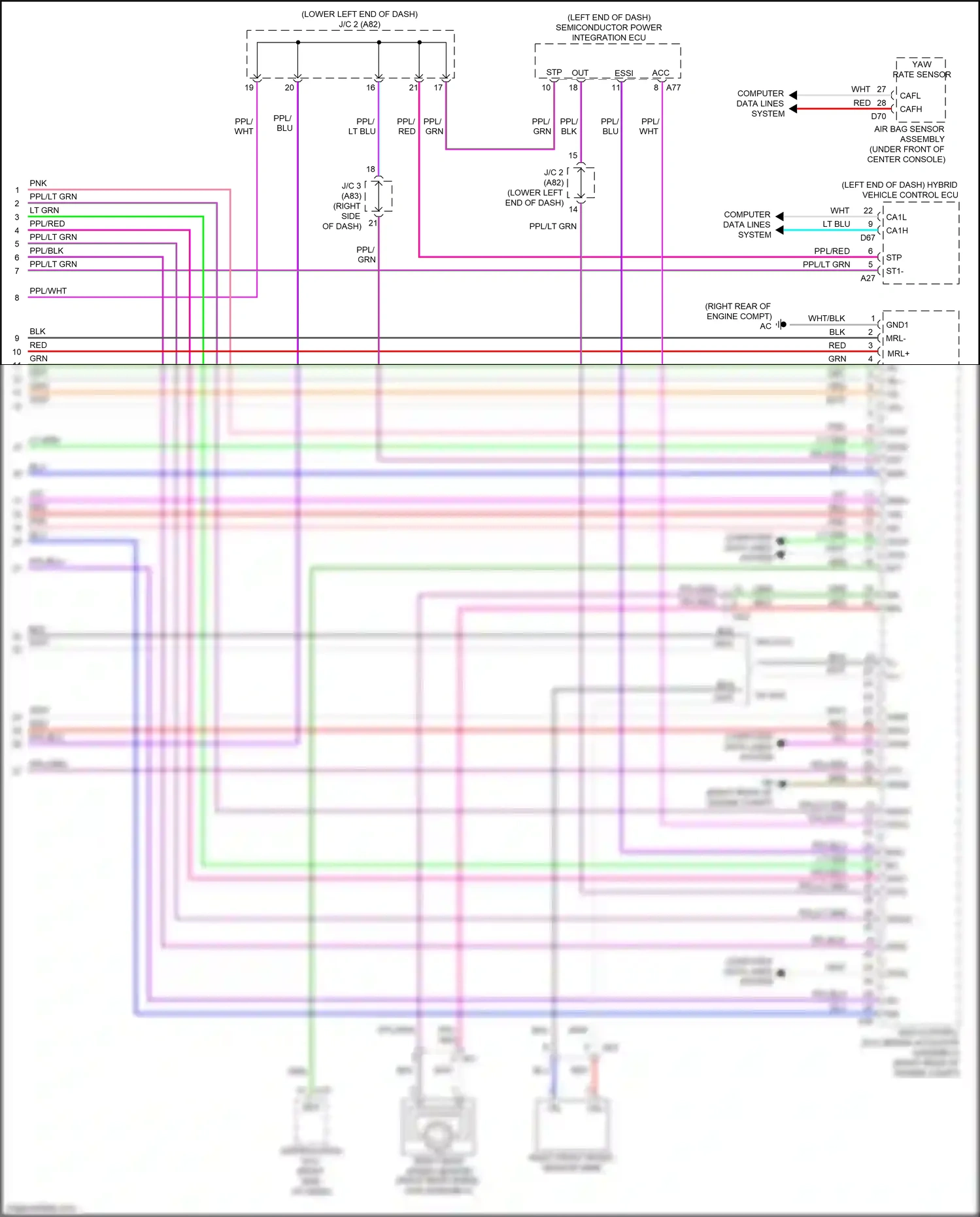 Wiring diagram computer data lines system for Lexus NX AZ20 (2021-2024) (123 of 139)