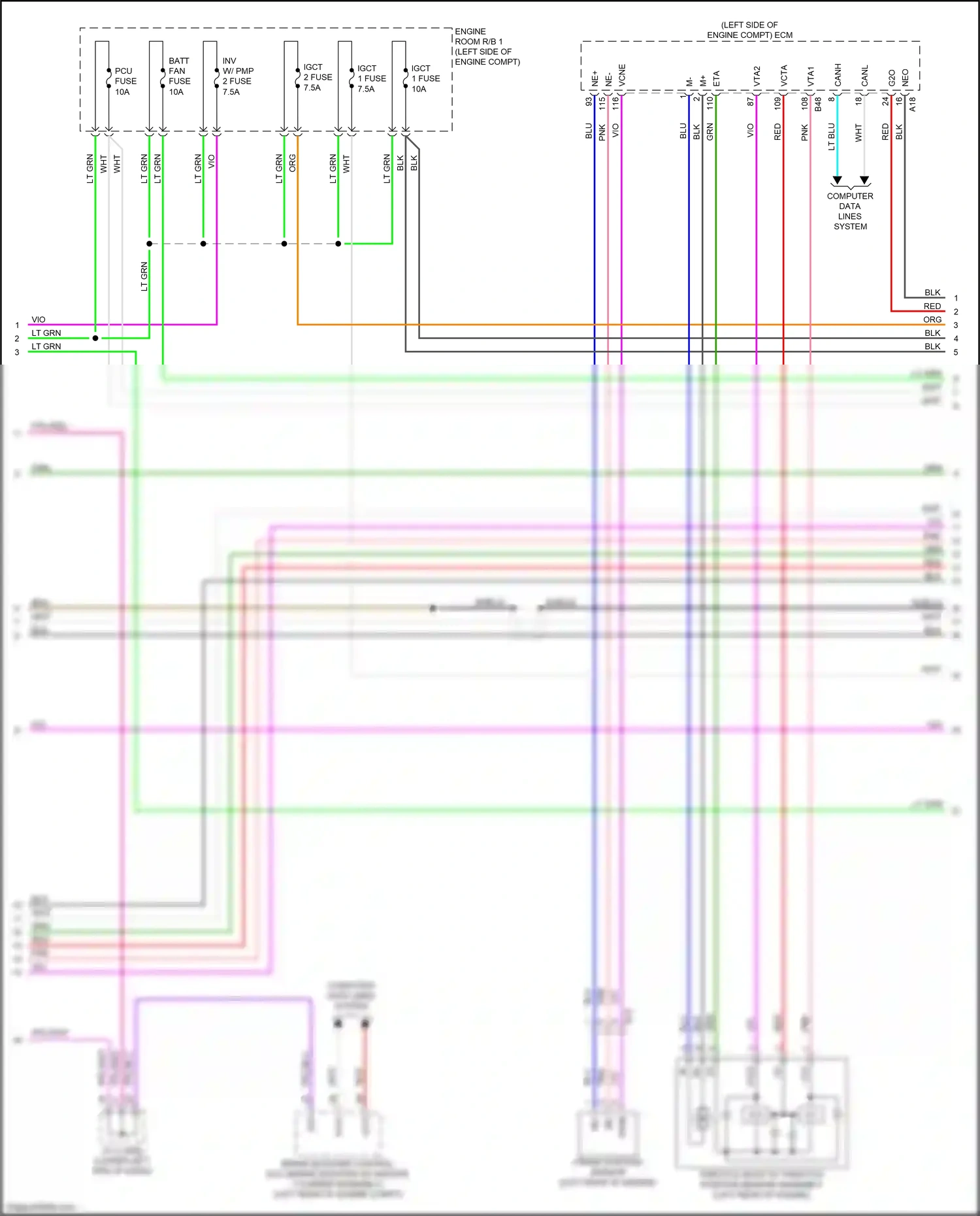 Wiring diagram crank position sensor for Lexus NX AZ20 (2021-2024) (7 of 7)
