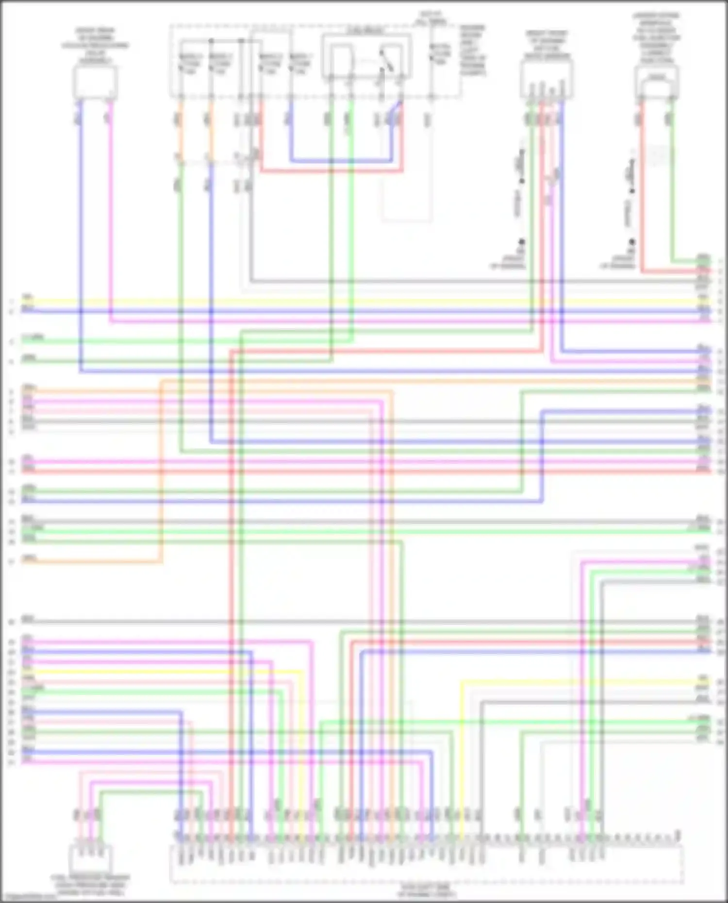 Wiring diagram d inj relay for Lexus NX AZ20 (2021-2024) (1 of 3)