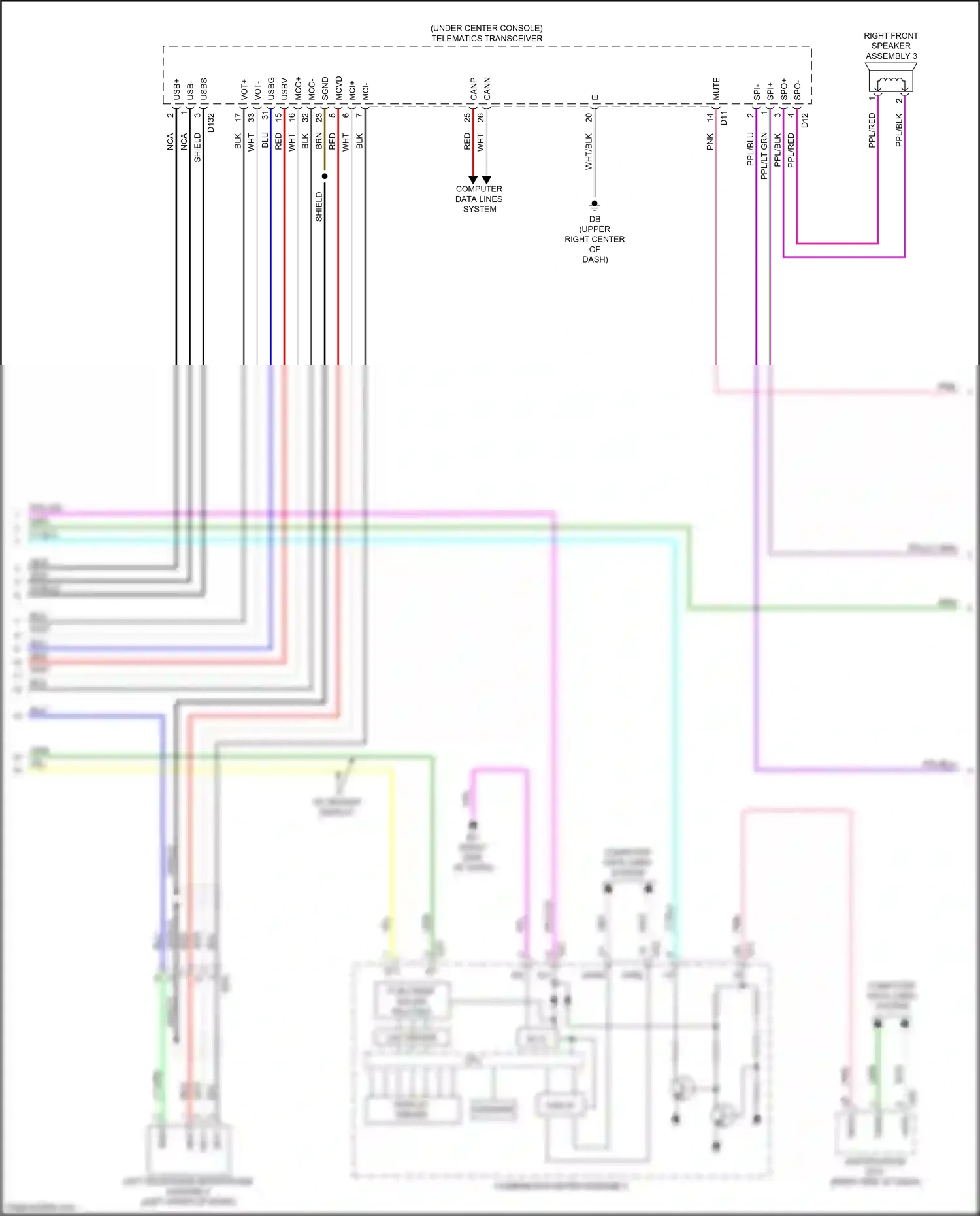 Wiring diagram display driver for Lexus NX AZ20 (2021-2024) (8 of 26)