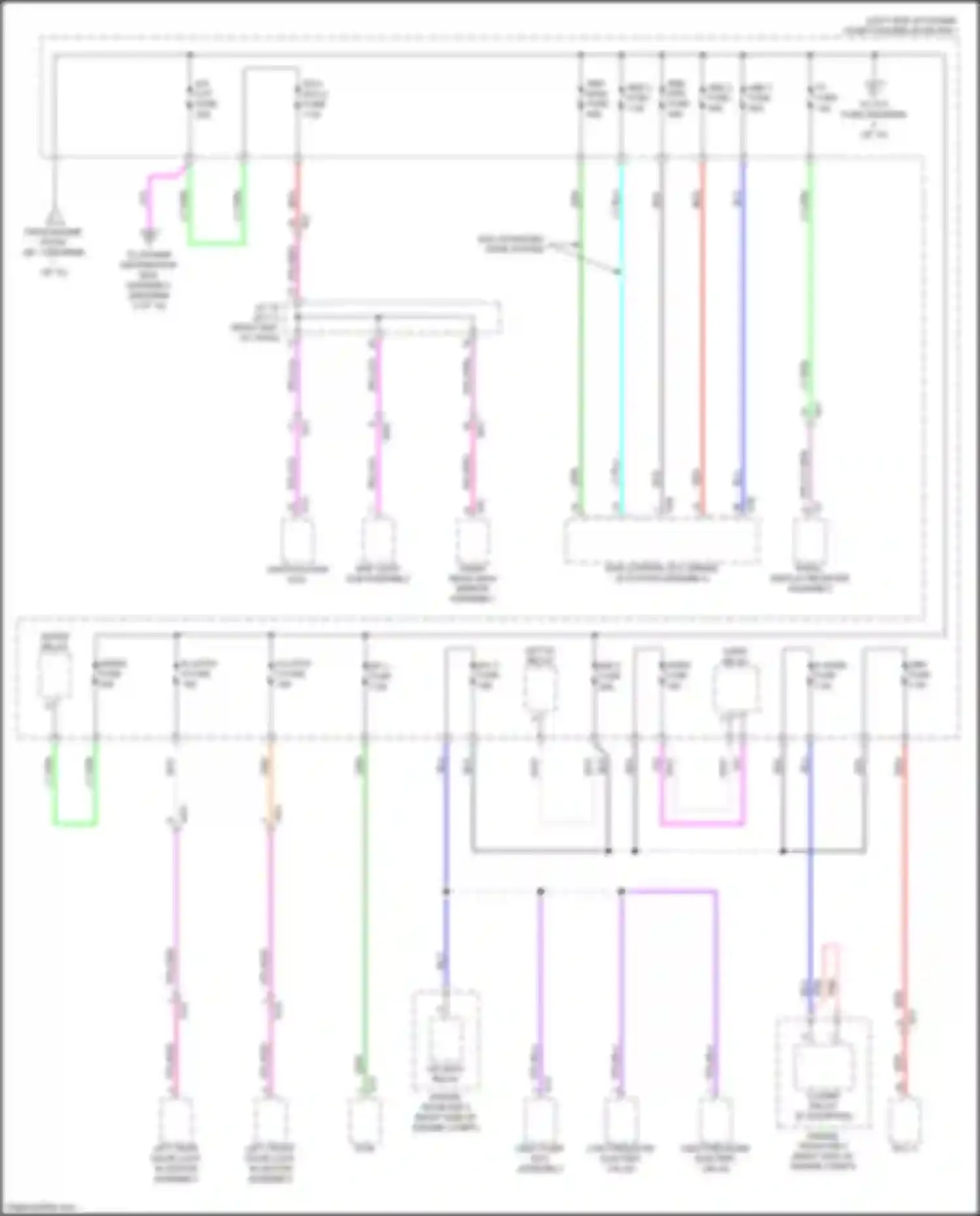 Wiring diagram e-latch 4 fuse for Lexus NX AZ20 (2021-2024) (2 of 3)