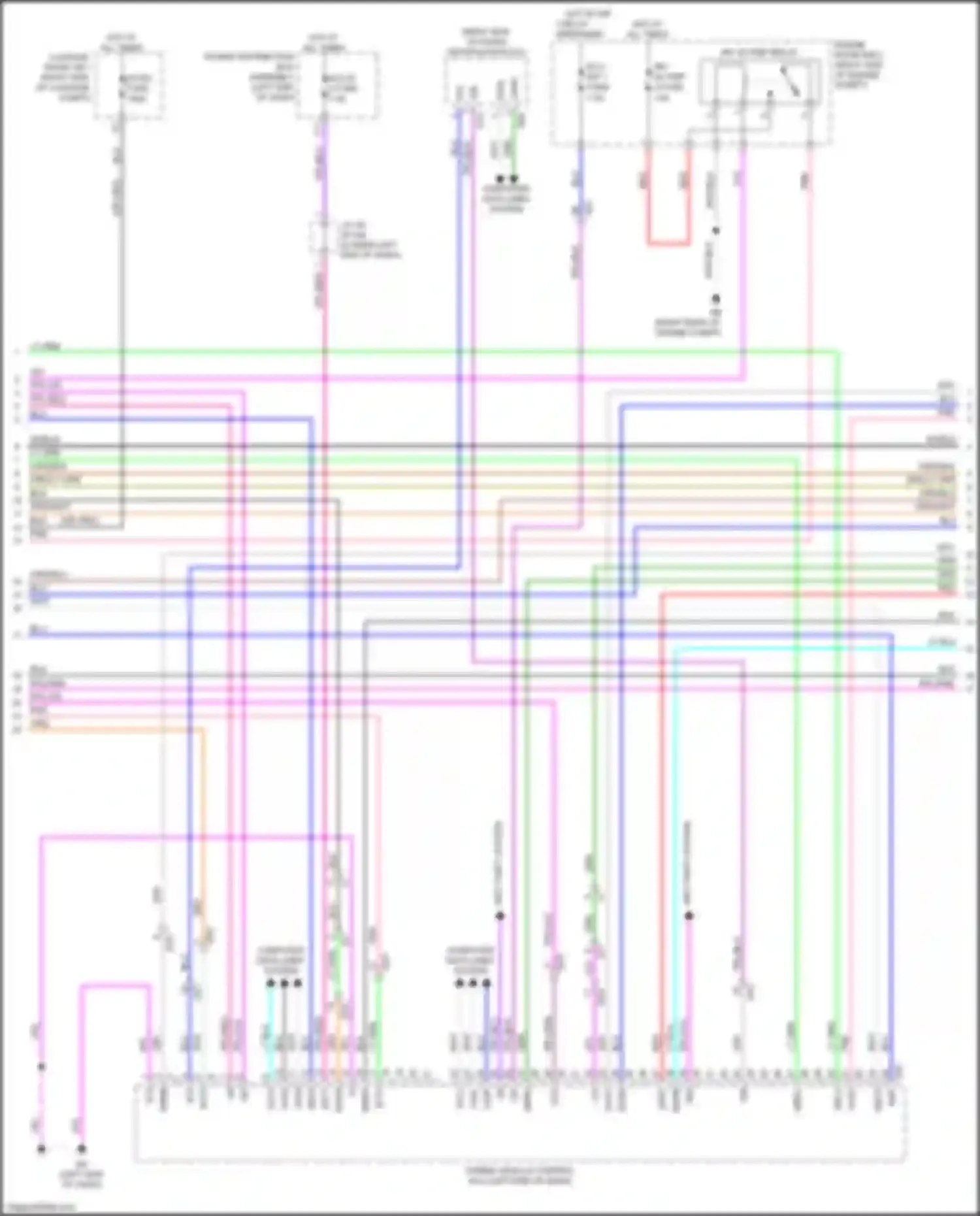 Wiring diagram ecu- igp 1 fuse for Lexus NX AZ20 (2021-2024) (6 of 6)