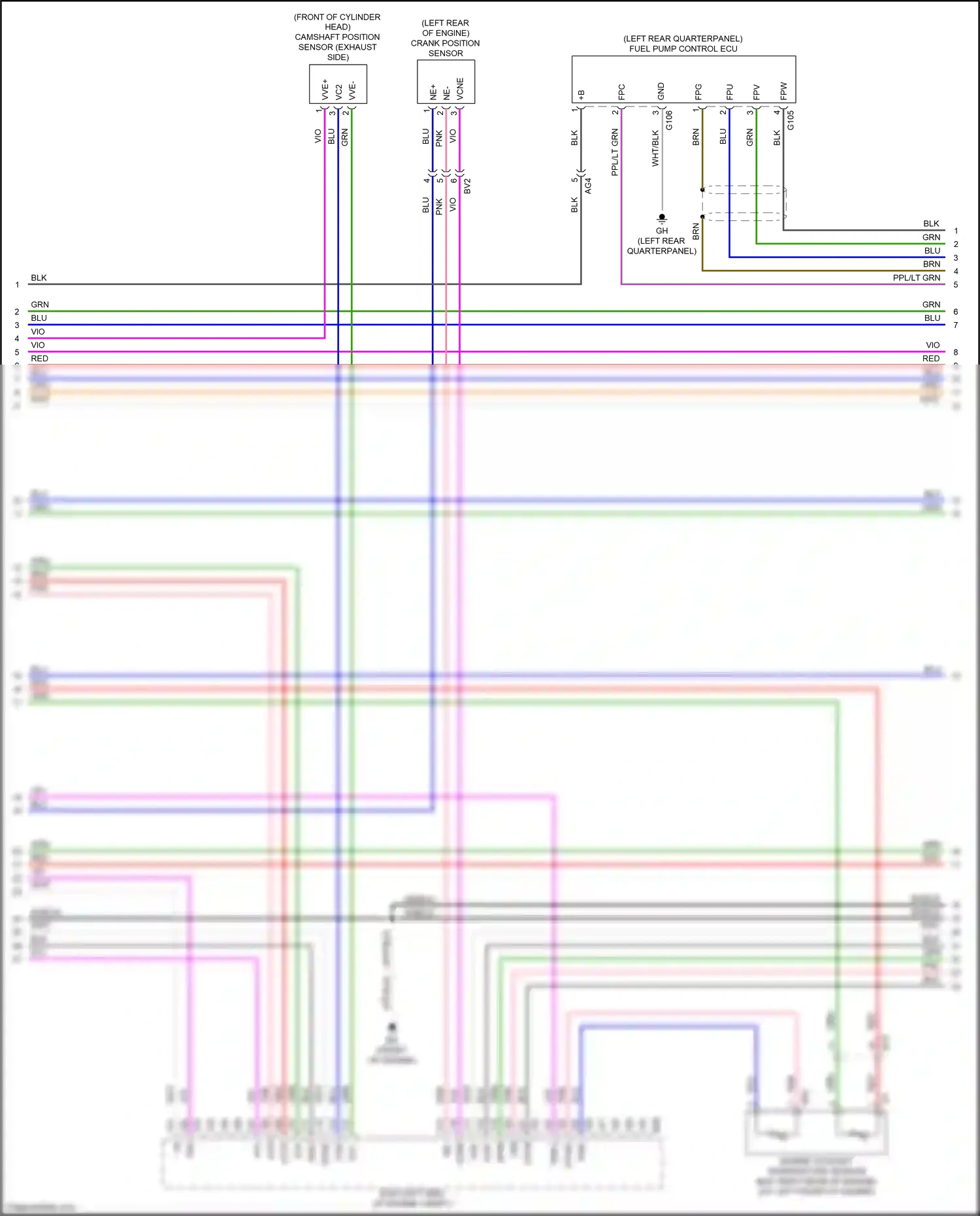 Wiring diagram engine coolant temperature sensor for Lexus NX AZ20 (2021-2024) (5 of 6)