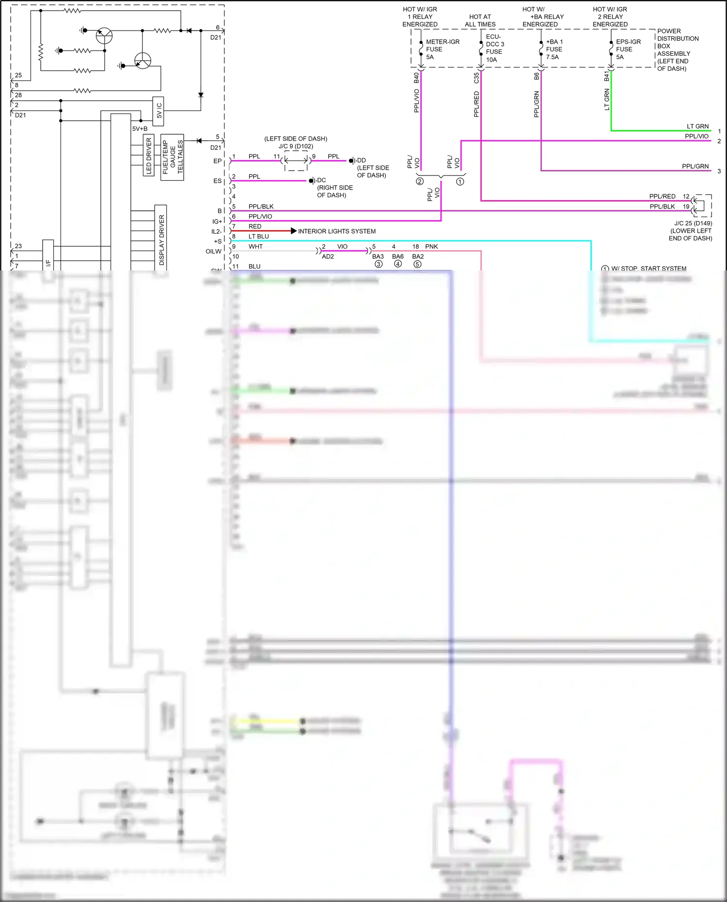Wiring diagram engine oil level sensor for Lexus NX AZ20 (2021-2024) (2 of 3)