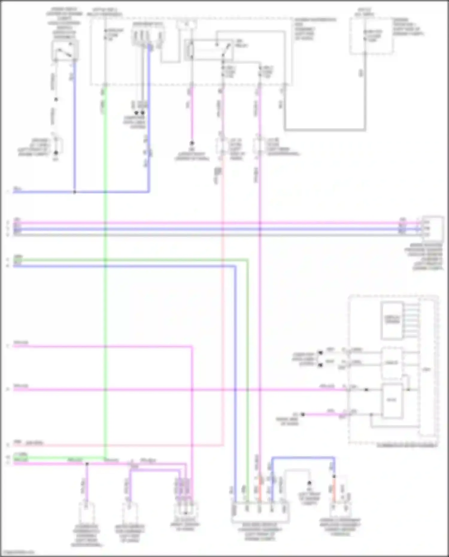 Wiring diagram engine room r/b 1 for Lexus NX AZ20 (2021-2024) (70 of 78)