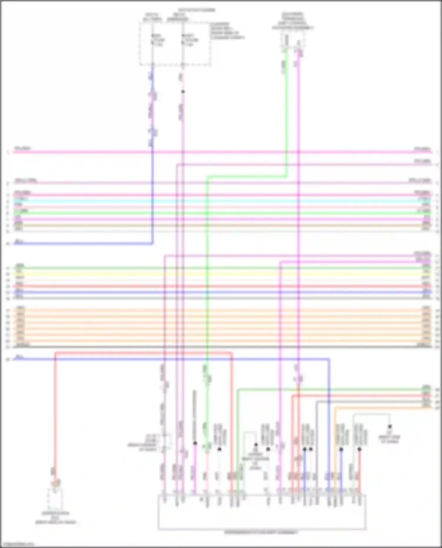 Wiring diagram hot w/ igct scene relay energized for Lexus NX AZ20 (2021-2024) (3 of 3)