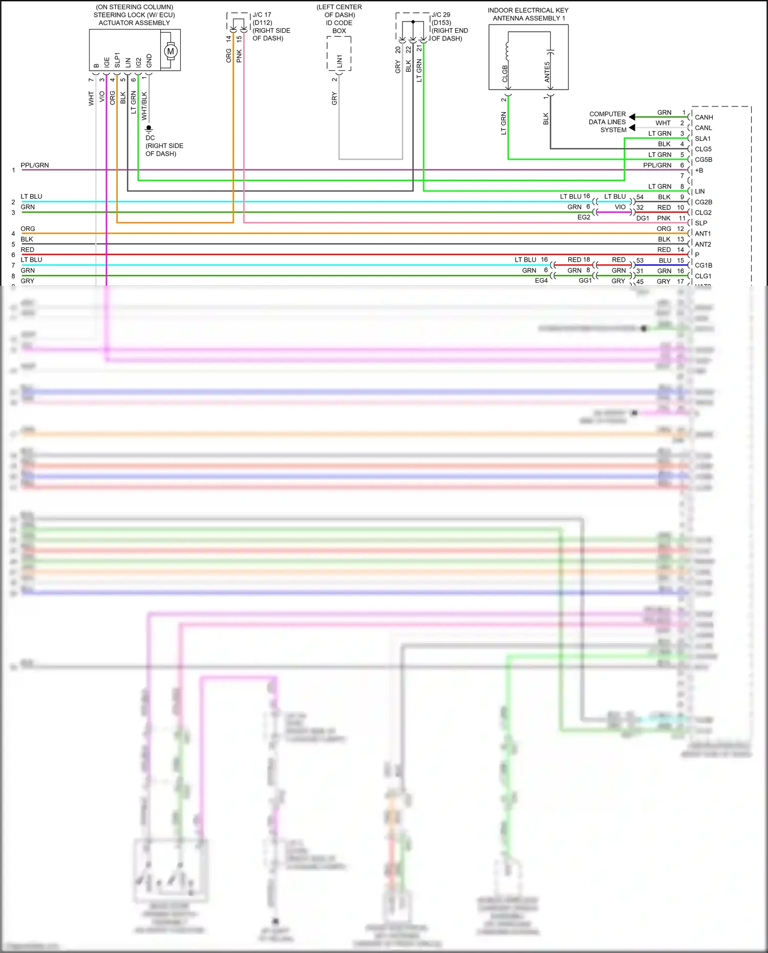 Wiring diagram id code box for Lexus NX AZ20 (2021-2024) (1 of 6)