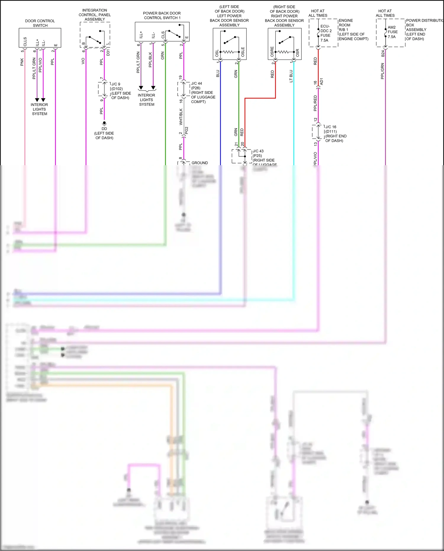 Wiring diagram integration control, panel assembly for Lexus NX AZ20 (2021-2024) (1 of 12)