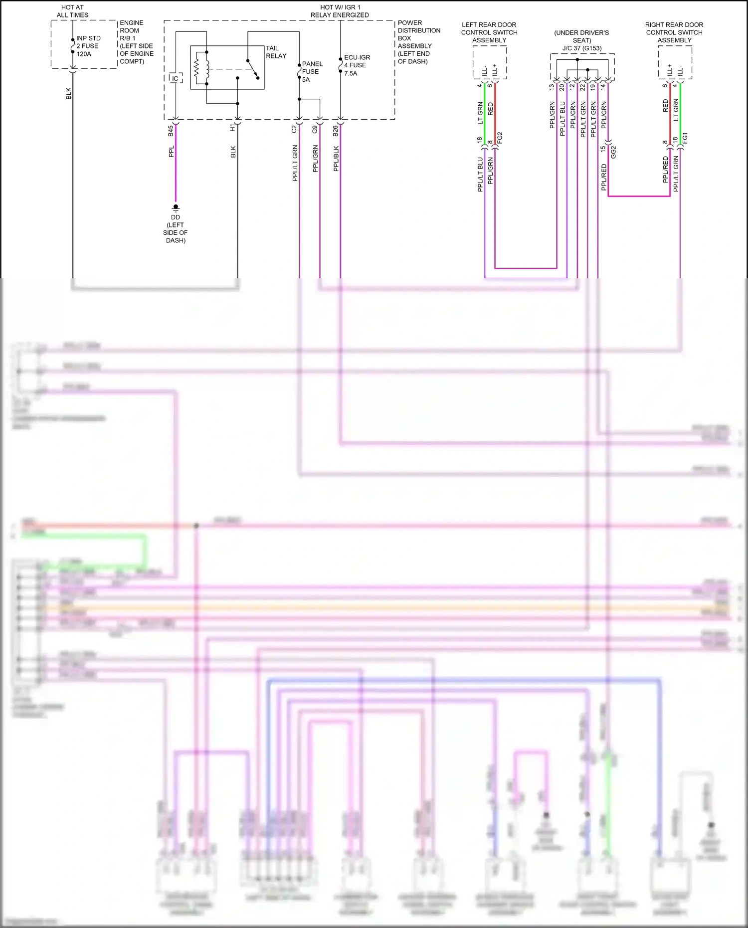 Wiring diagram integration control, panel assembly for Lexus NX AZ20 (2021-2024) (11 of 12)