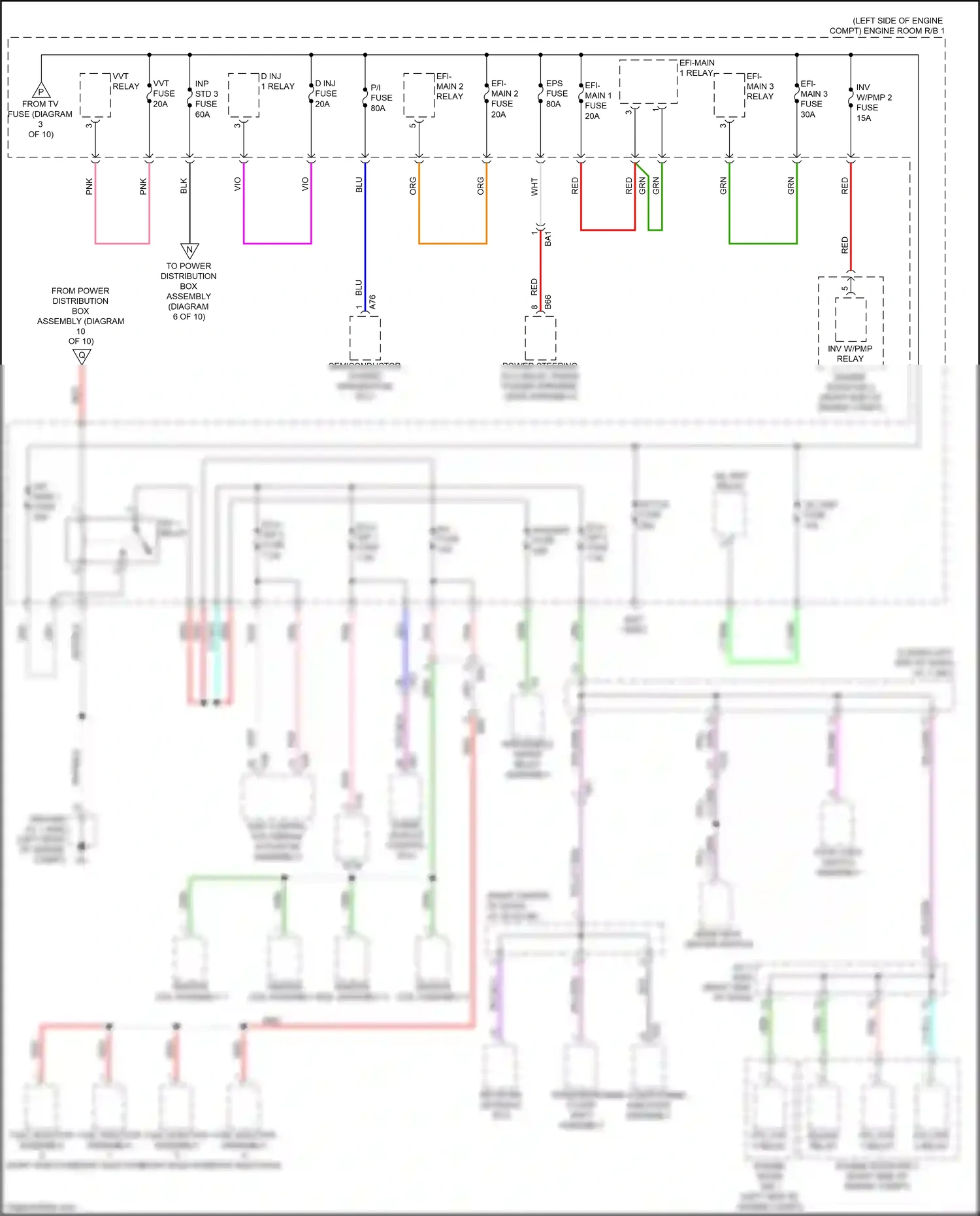 Wiring diagram inv w/pmp relay for Lexus NX AZ20 (2021-2024) (1 of 1)