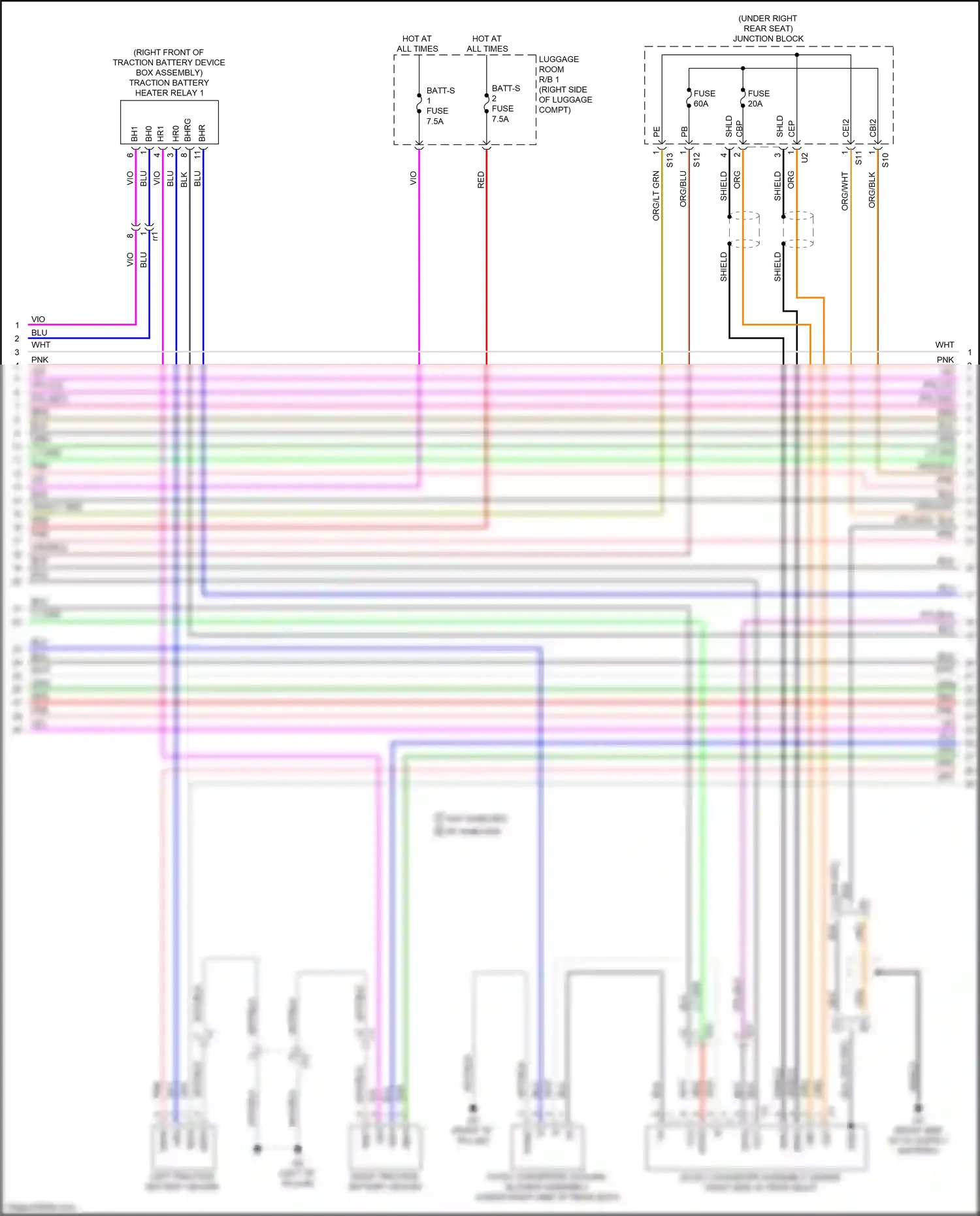 Wiring diagram junction block for Lexus NX AZ20 (2021-2024) (1 of 1)