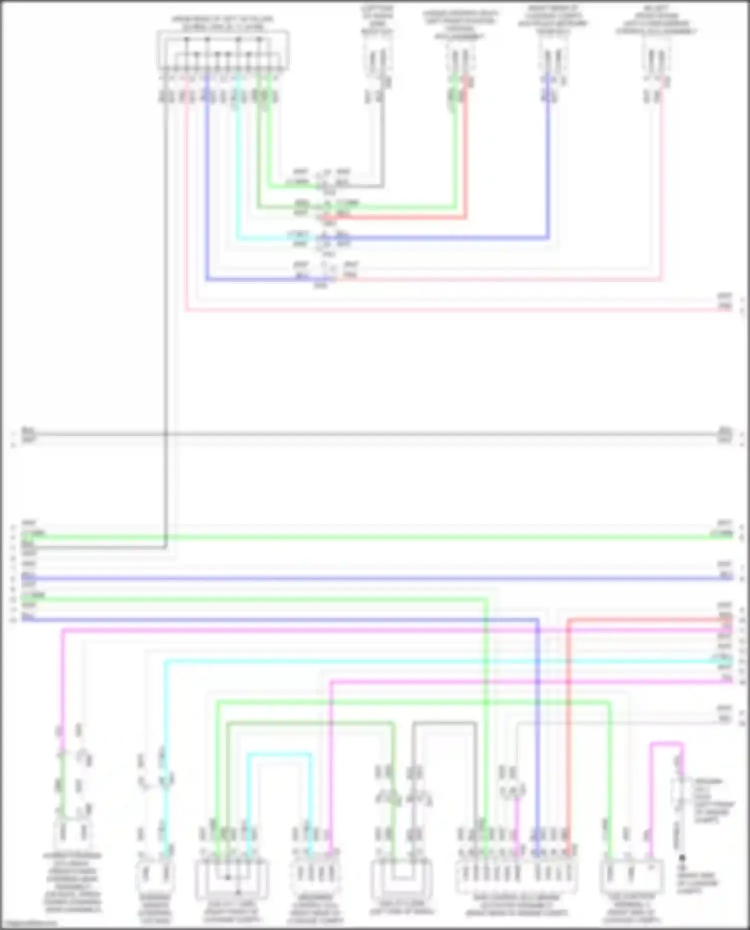 Wiring diagram left front position control ecu assembly for Lexus NX AZ20 (2021-2024) (1 of 7)