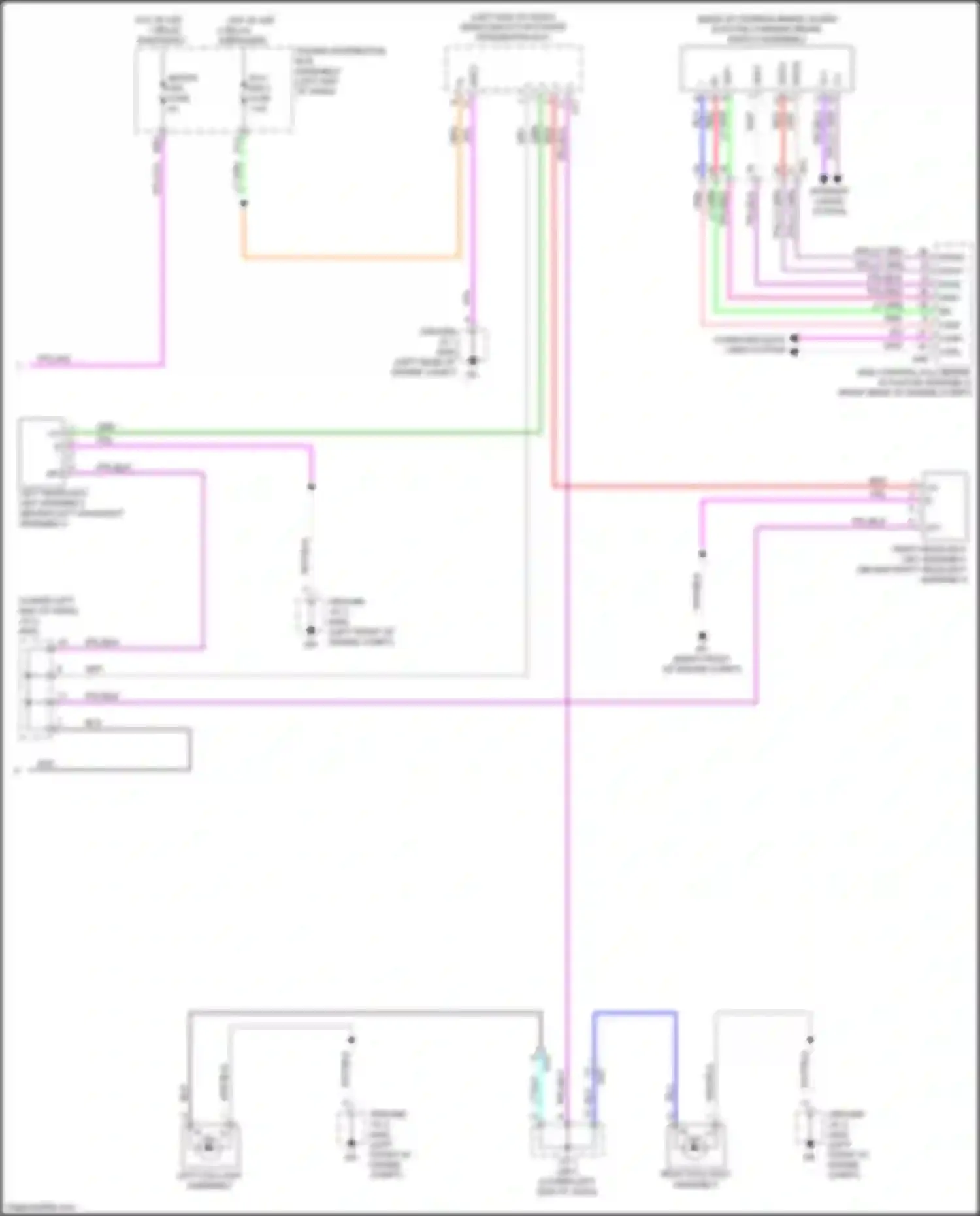 Wiring diagram left headlight unit assembly for Lexus NX AZ20 (2021-2024) (4 of 4)