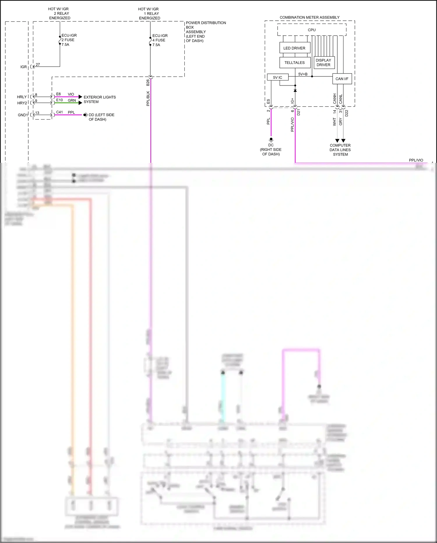 Wiring diagram light control switch for Lexus NX AZ20 (2021-2024) (4 of 7)