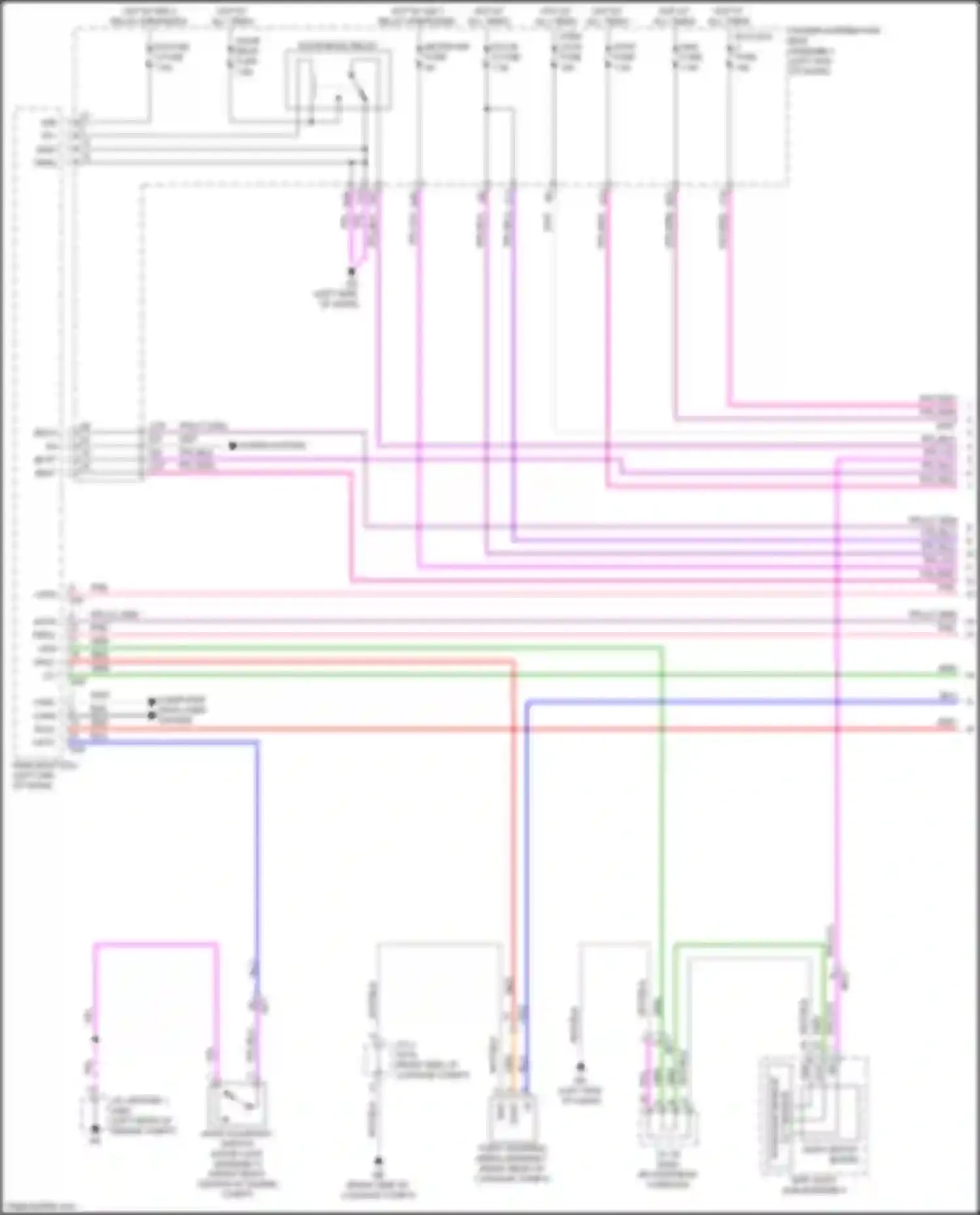 Wiring diagram map light sub-assembly for Lexus NX AZ20 (2021-2024) (2 of 15)