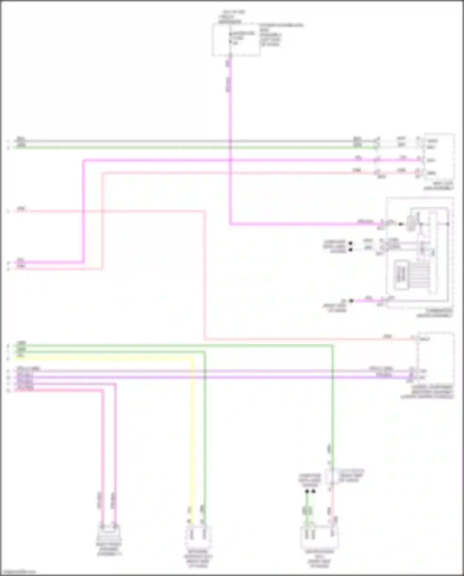 Wiring diagram map light sub-assembly for Lexus NX AZ20 (2021-2024) (10 of 15)