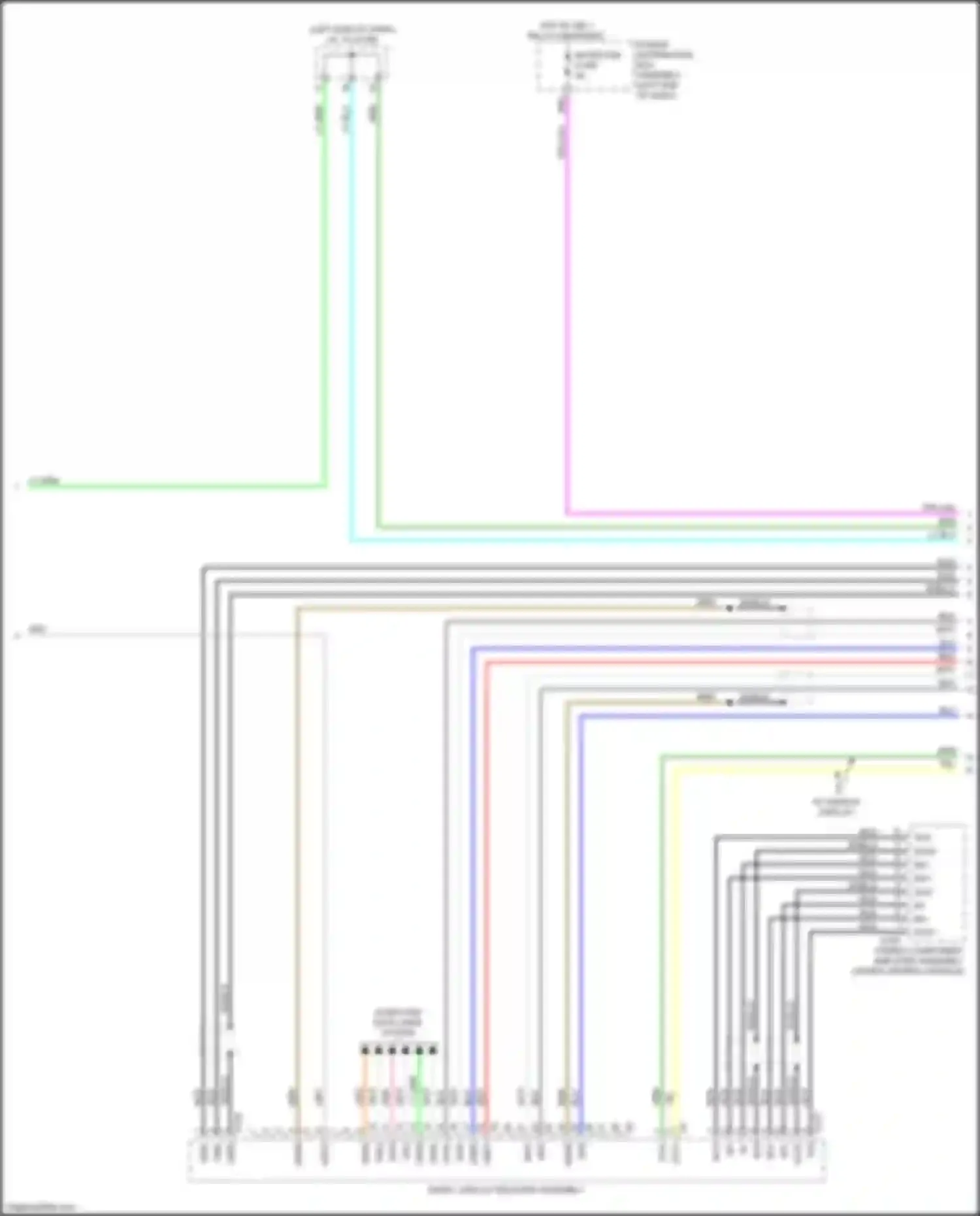 Wiring diagram mi+ for Lexus NX AZ20 (2021-2024) (1 of 2)