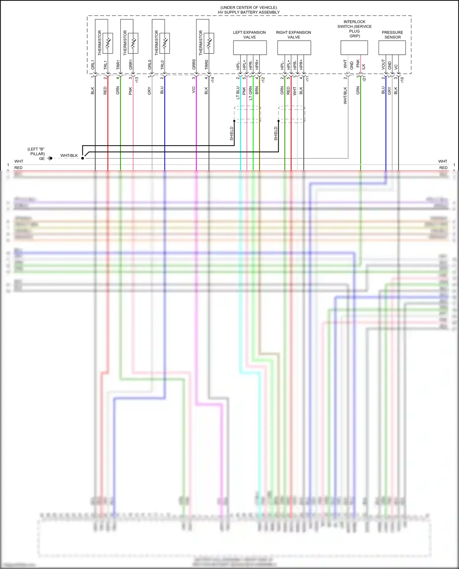 Wiring diagram pressure sensor for Lexus NX AZ20 (2021-2024) (1 of 1)