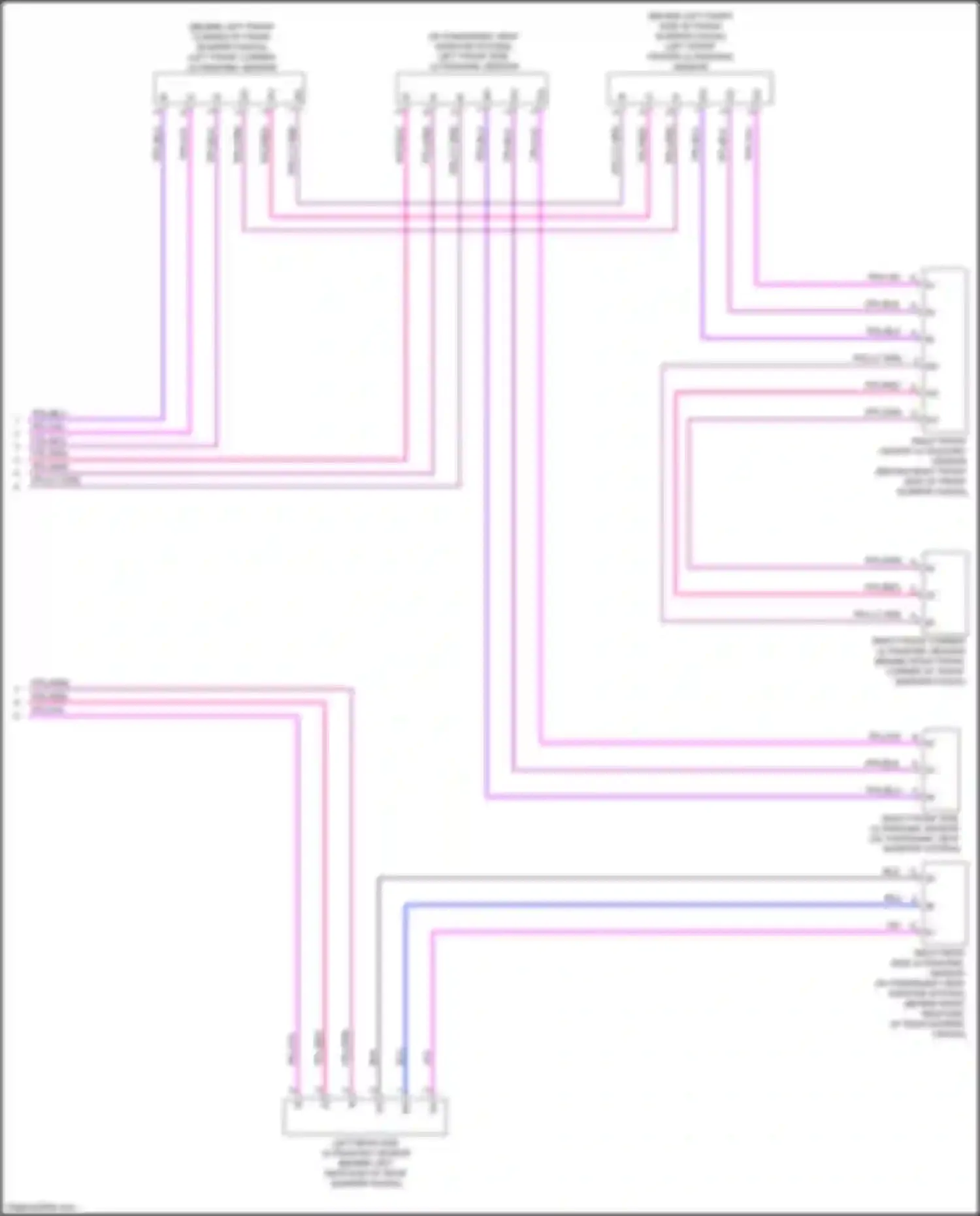 Wiring diagram right front center ultrasonic sensor for Lexus NX AZ20 (2021-2024) (1 of 1)