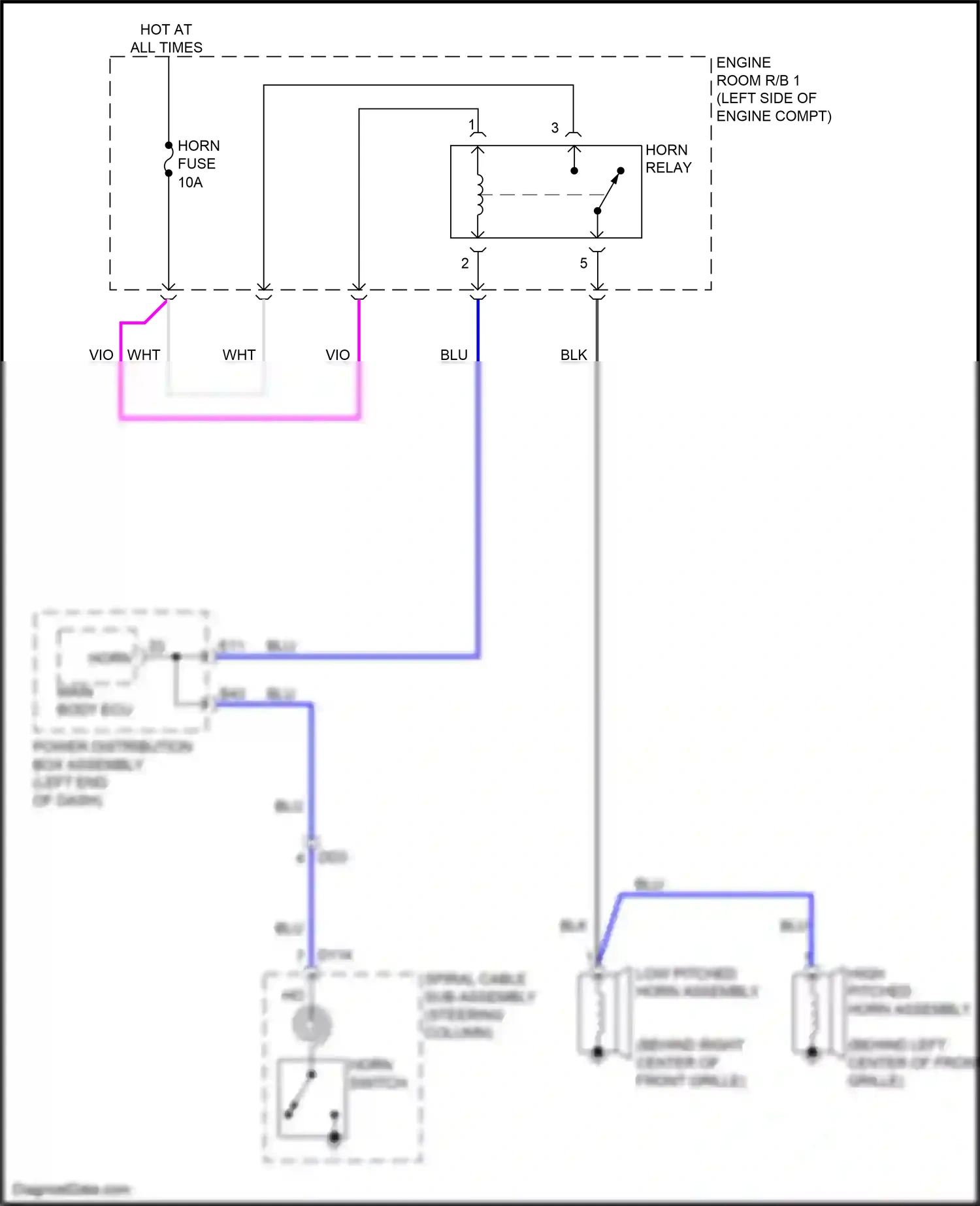 Wiring diagram steering column) for Lexus NX AZ20 (2021-2024) (5 of 39)