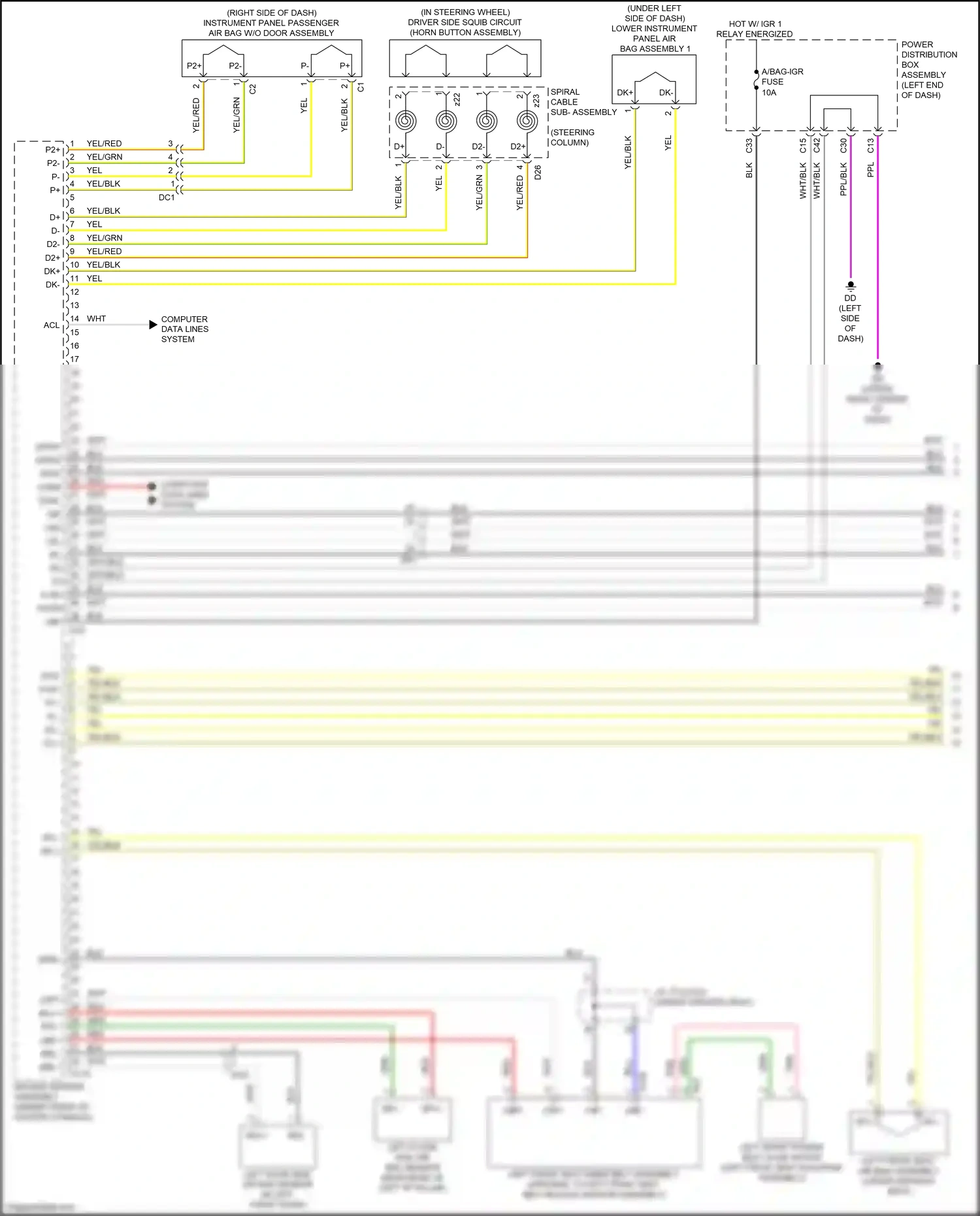 Wiring diagram steering column) for Lexus NX AZ20 (2021-2024) (37 of 39)