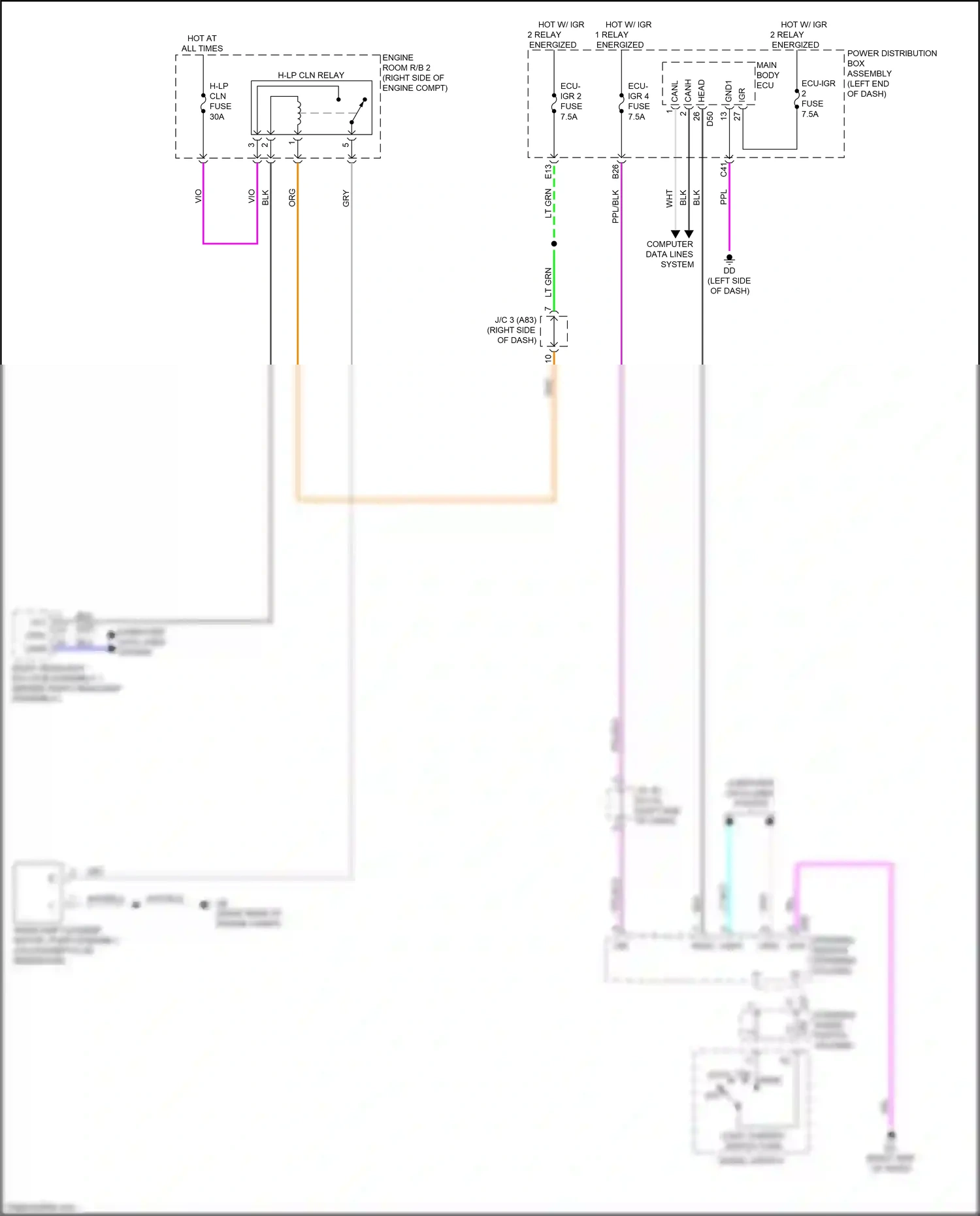 Wiring diagram steering column) for Lexus NX AZ20 (2021-2024) (23 of 39)