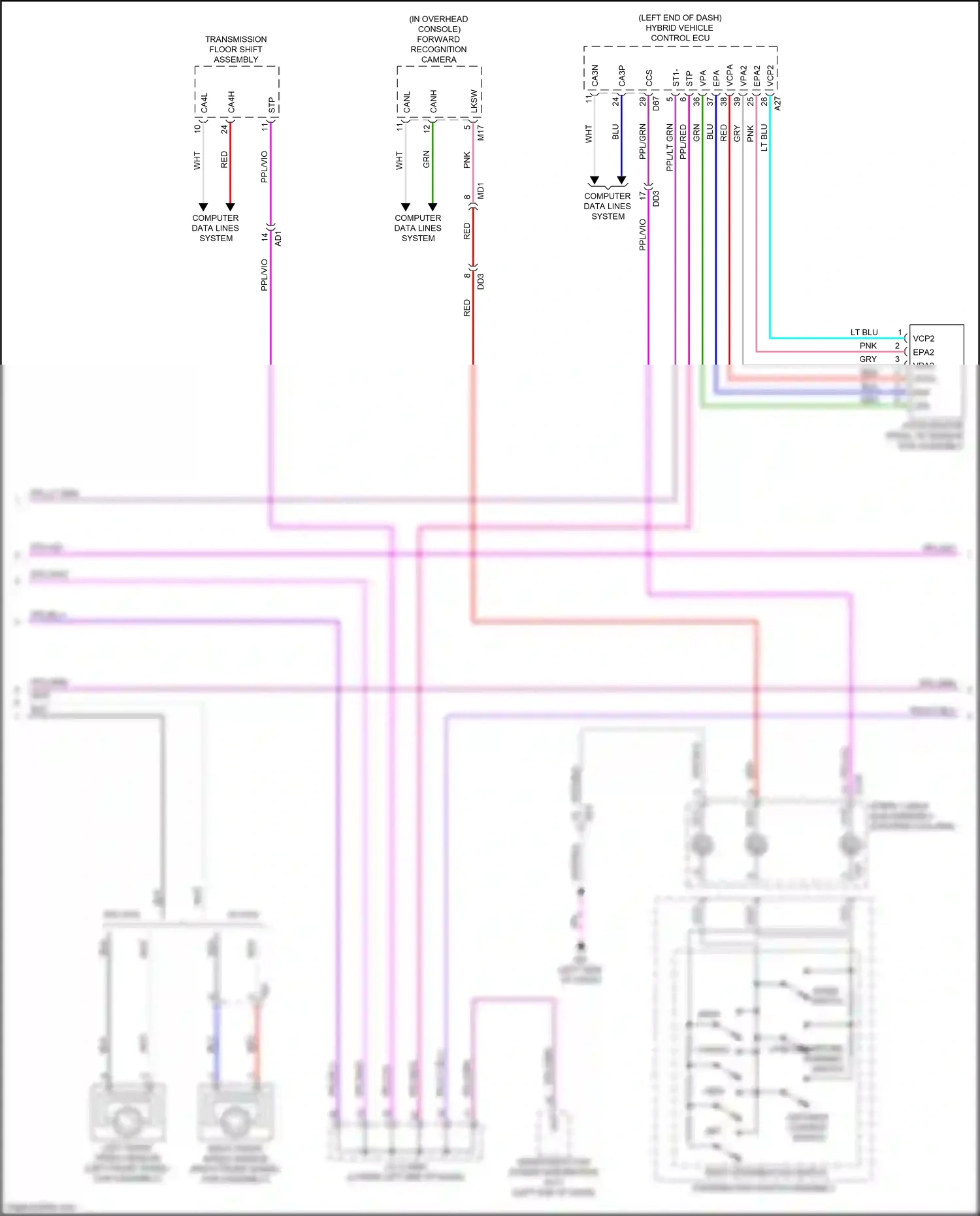 Wiring diagram steering column) for Lexus NX AZ20 (2021-2024) (33 of 39)