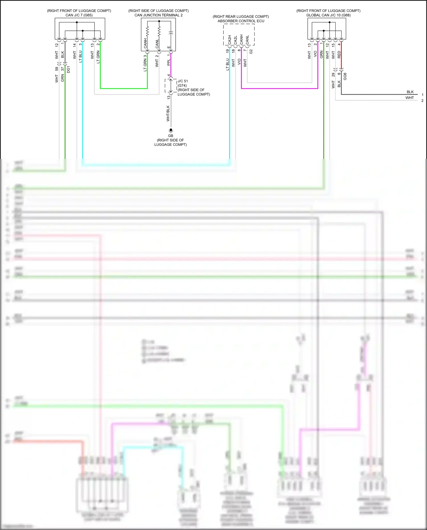 Wiring diagram steering sensor for Lexus NX AZ20 (2021-2024) (2 of 18)