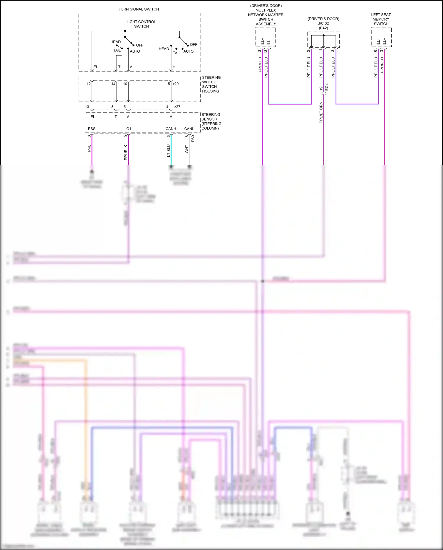 Wiring diagram steering sensor for Lexus NX AZ20 (2021-2024) (17 of 18)