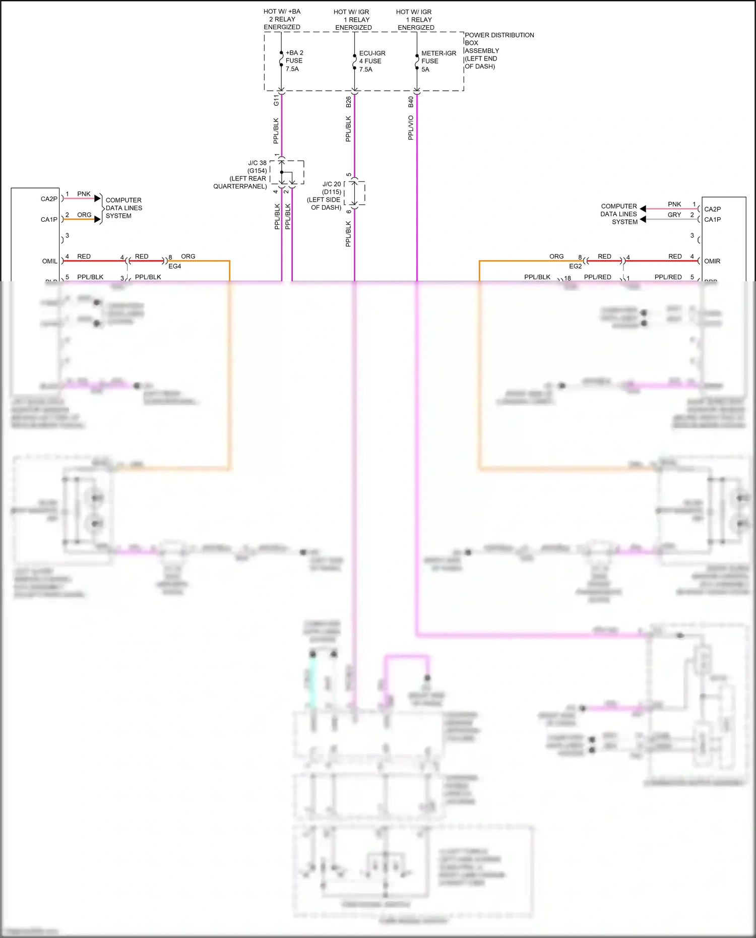 Wiring diagram steering sensor for Lexus NX AZ20 (2021-2024) (1 of 18)