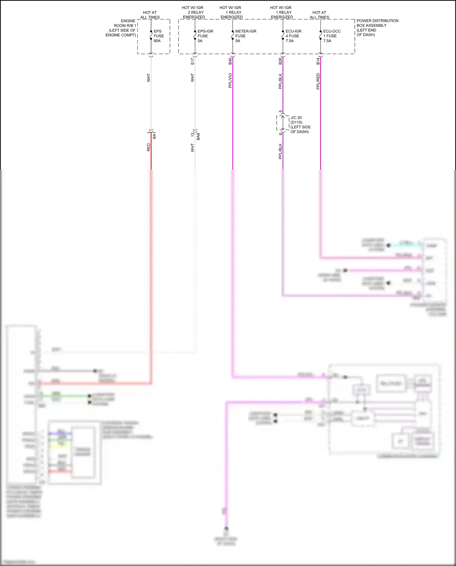Wiring diagram steering sensor for Lexus NX AZ20 (2021-2024) (13 of 18)